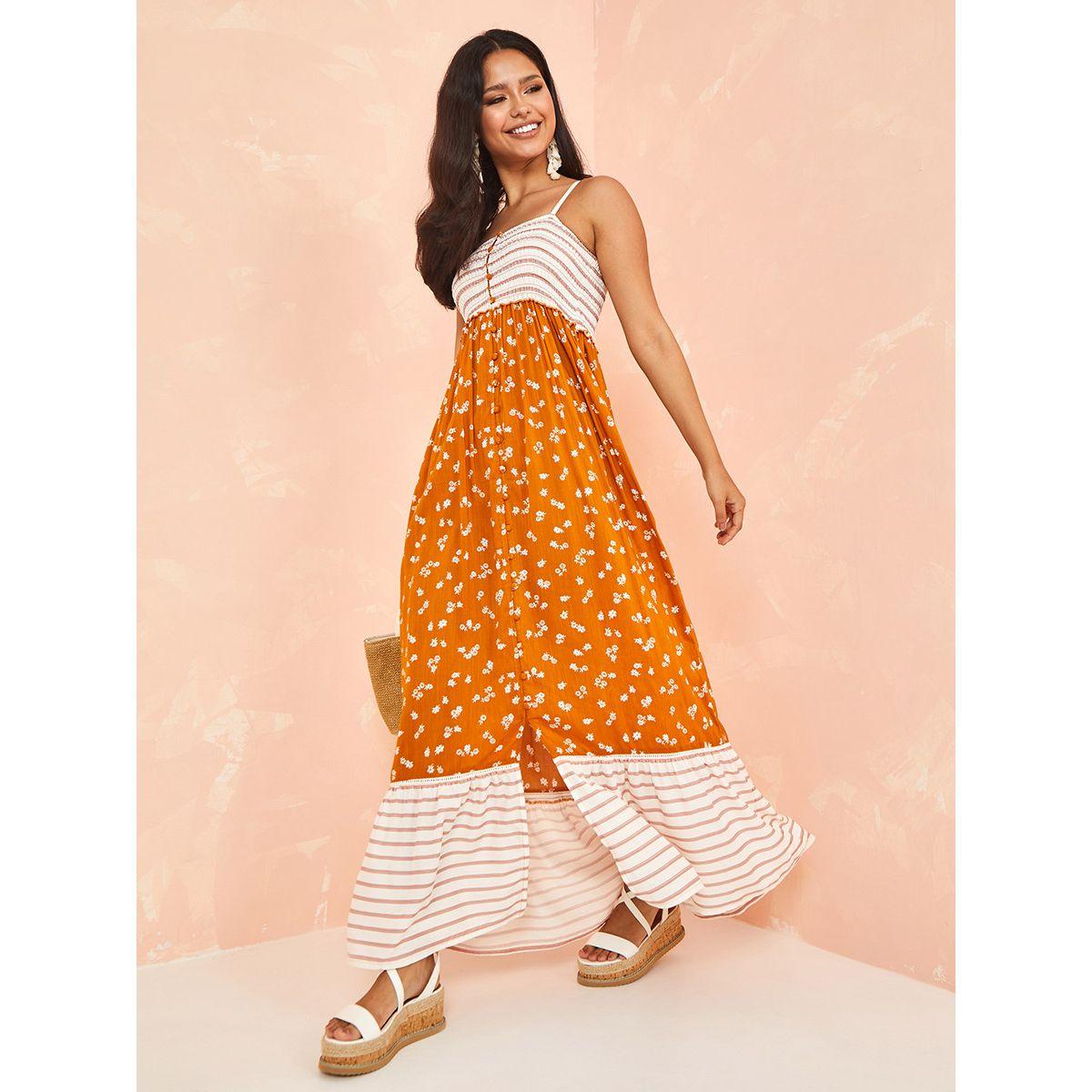 فستان طويل بطبعات صغيرة-women-clothing-dresses-image-2
