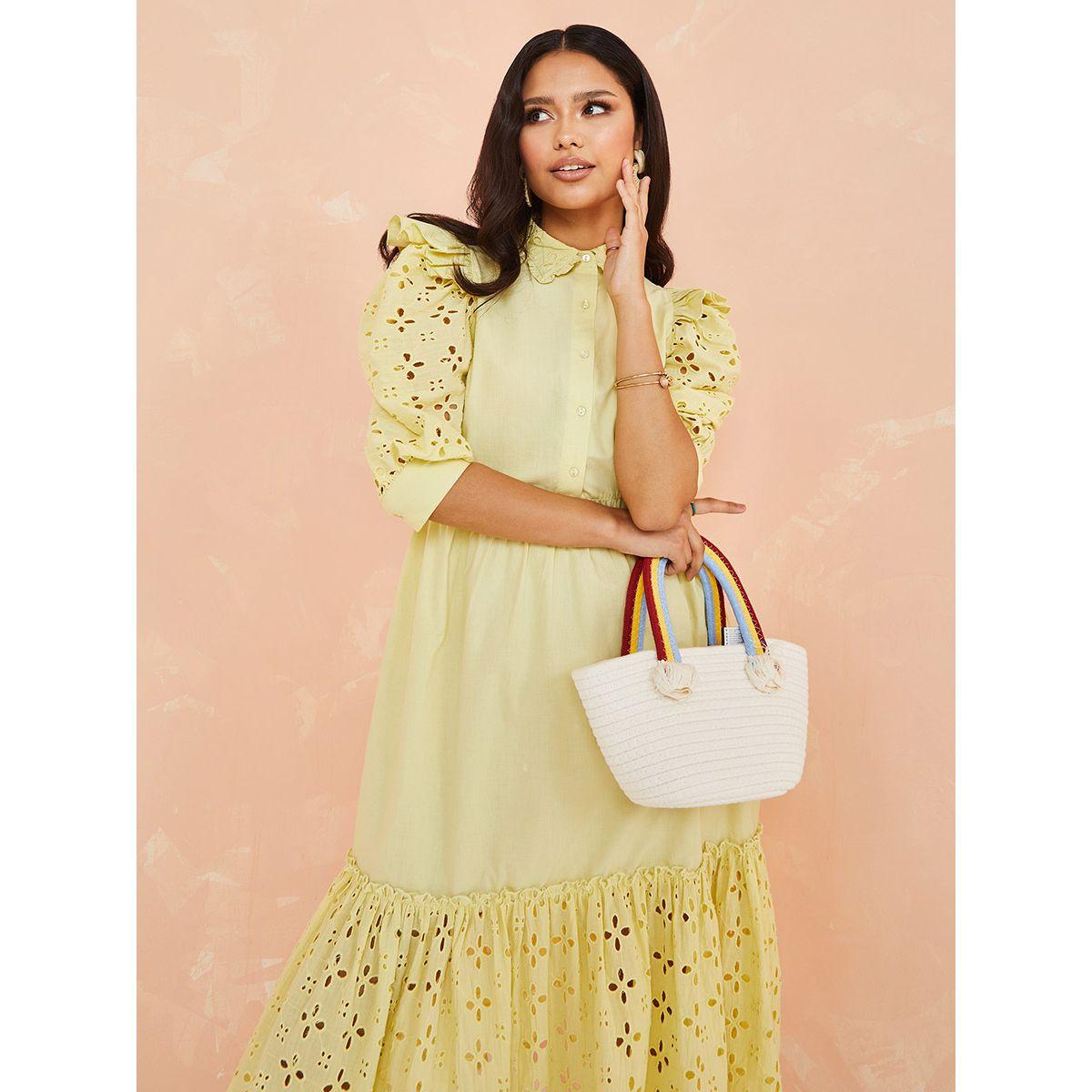 فستان ميدي باكمام منفوشة من ستايلي-women-clothing-dresses-image-3