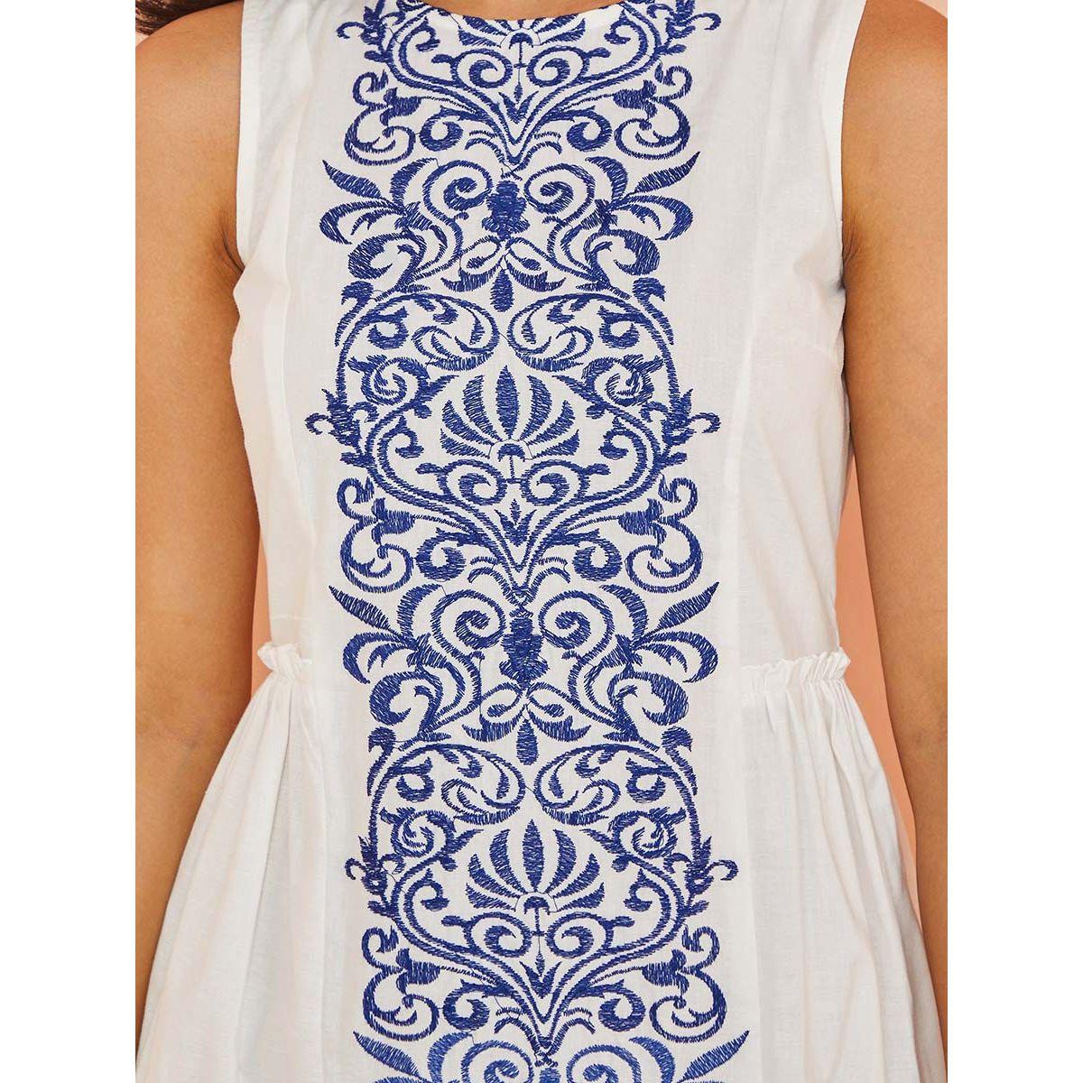 Styli Sleeveless Embroidered Damask Tiered Maxi Dress-women-clothing-dresses-image-3