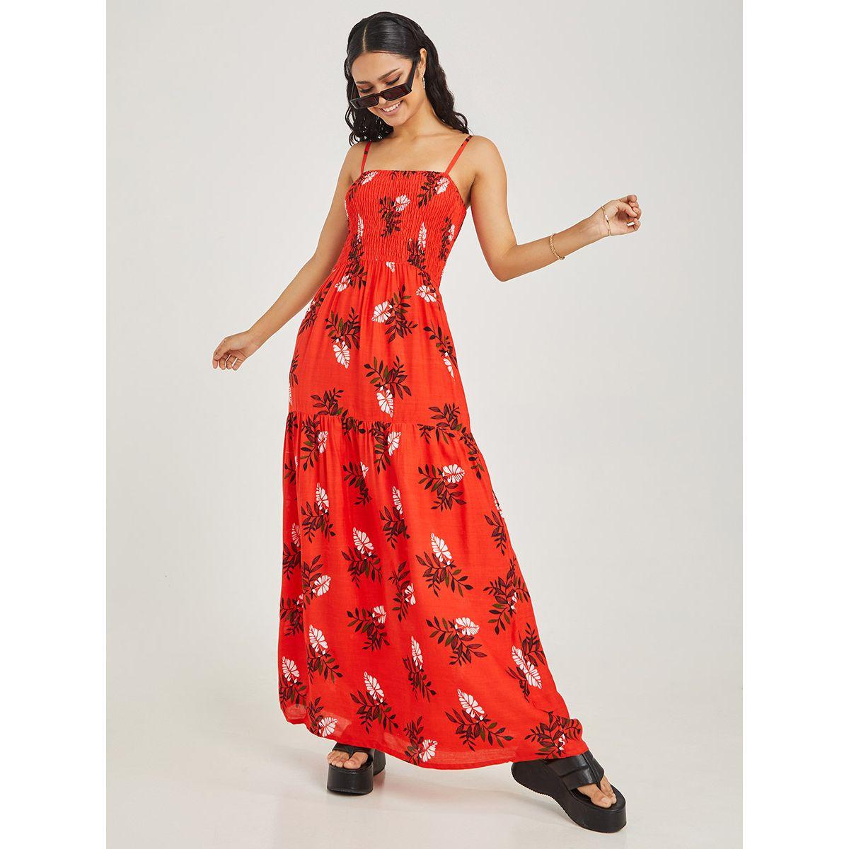 Styli Strappy Neck Floral Print Tiered Maxi Dress-women-clothing-dresses-image-1