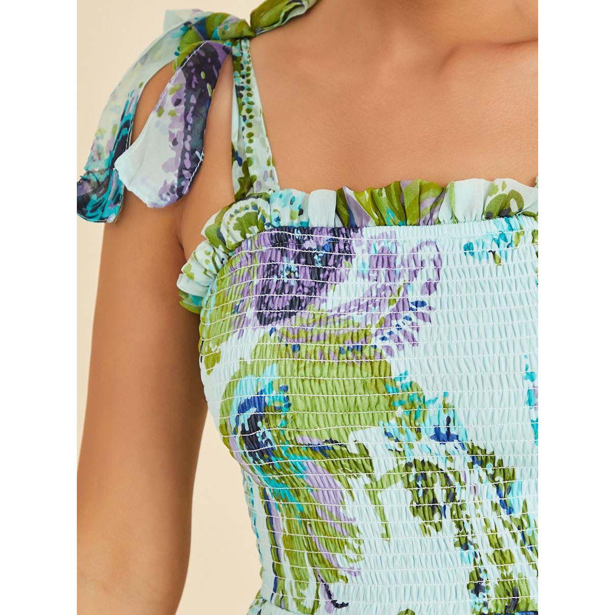 Styli Tie Shoulder Strap Abstract Print A-Line Maxi Dress-women-clothing-dresses-image-3