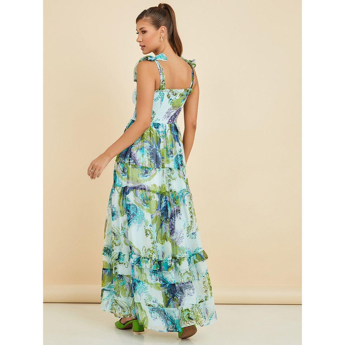 Styli Tie Shoulder Strap Abstract Print A-Line Maxi Dress-women-clothing-dresses-image-4