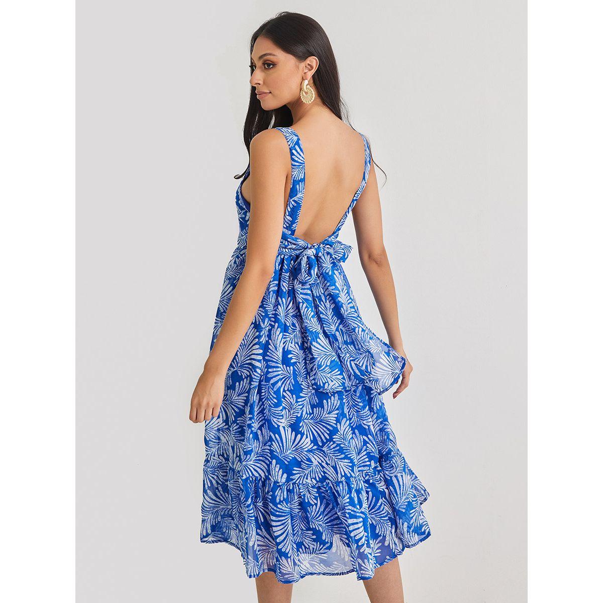 Styli Sleeveless Tie Back Detail A-Line Midi Dress-women-clothing-dresses-image-4