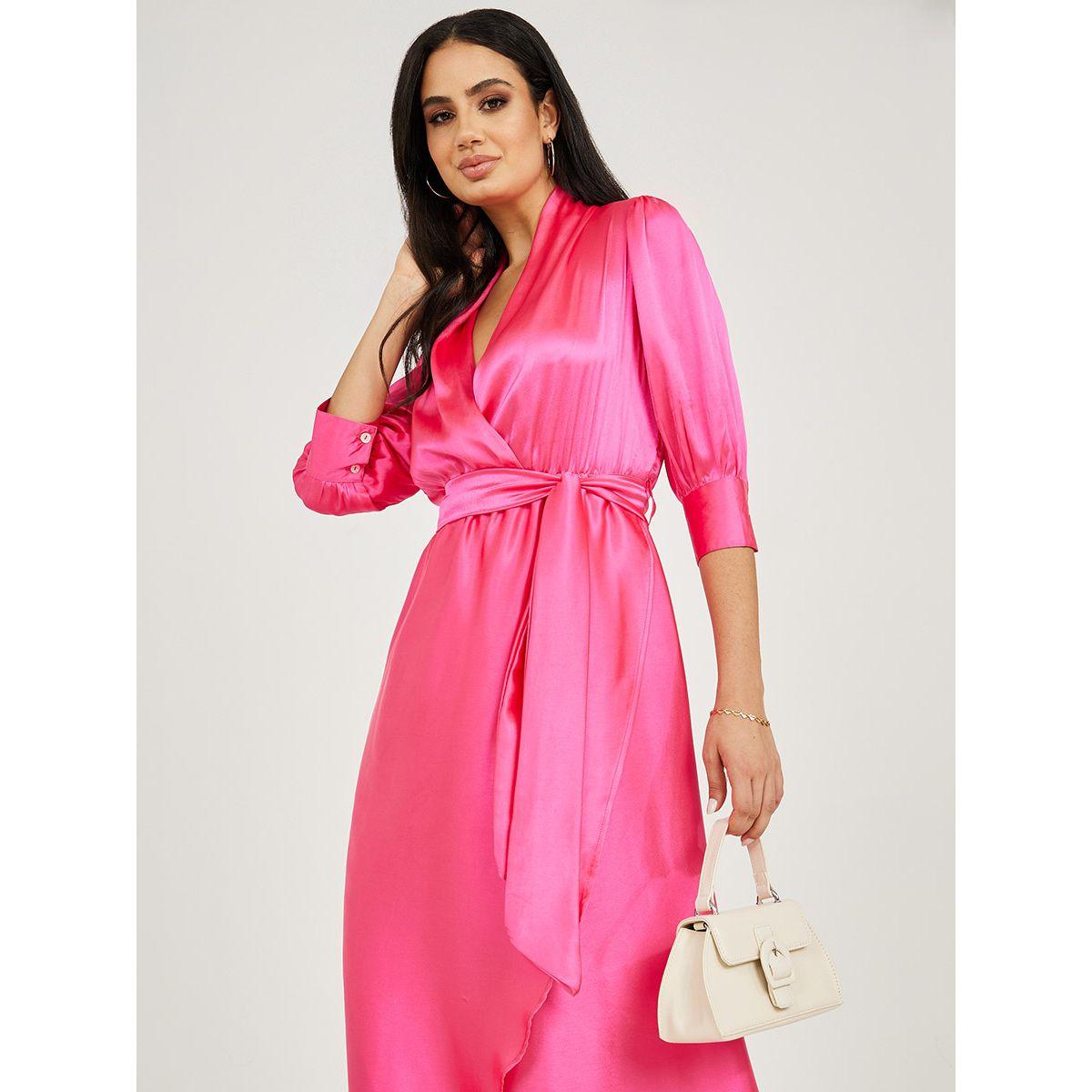فستان ميدي بنمط لف-women-clothing-dresses-image-2