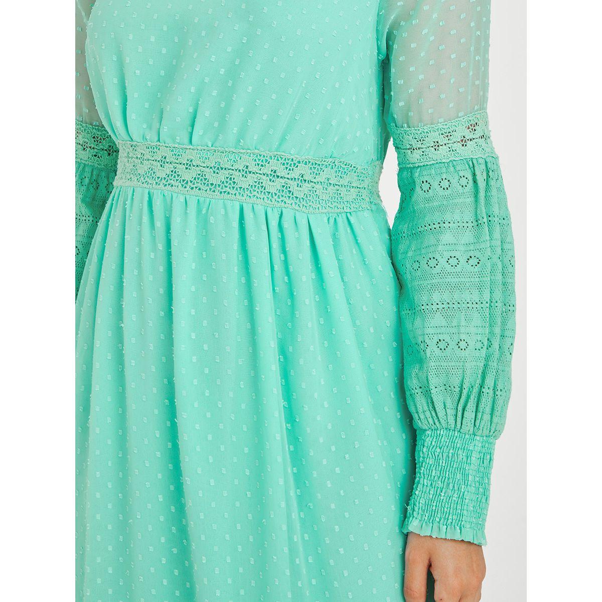 Styli Bishop Sleeves Lace Insert Dobby A-Line Maxi Dress-women-clothing-dresses-image-4