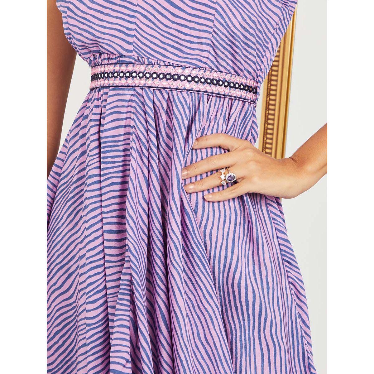 فستان ميدي مخطط بلا اكمام من ستايلي-women-clothing-dresses-image-3