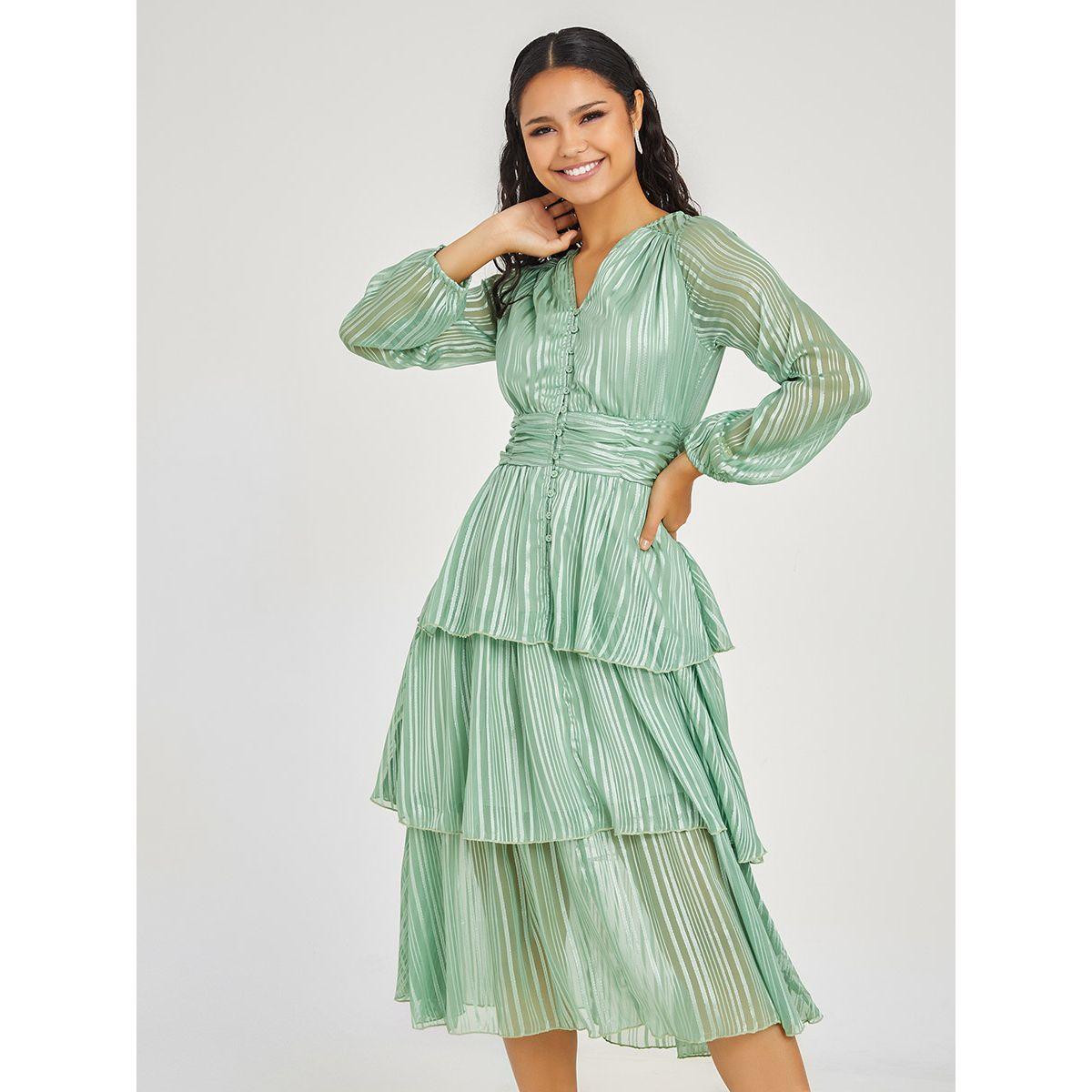 فستان ميدي باكمام طويلة من ستايلي-women-clothing-dresses-image-1