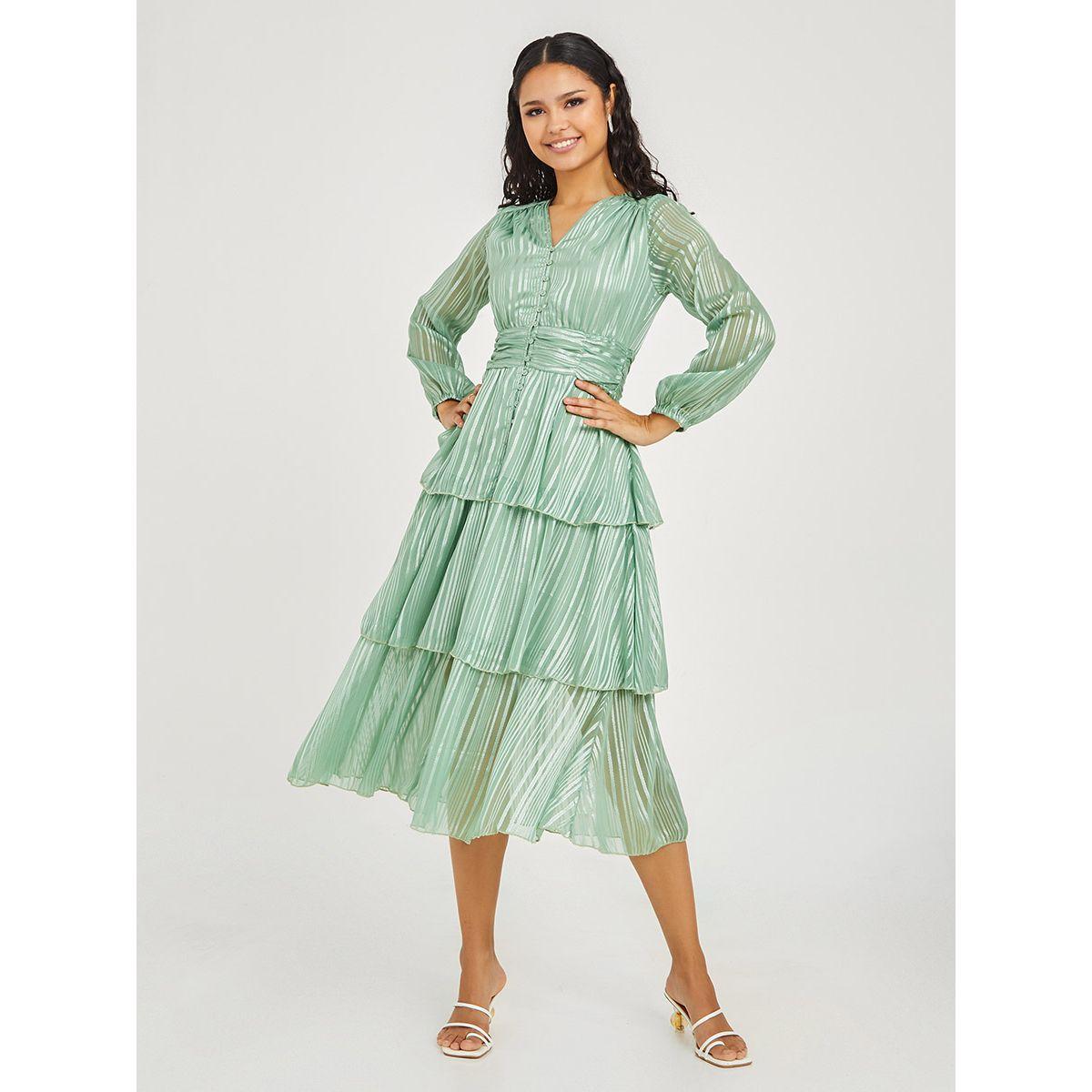فستان ميدي باكمام طويلة من ستايلي-women-clothing-dresses-image-2
