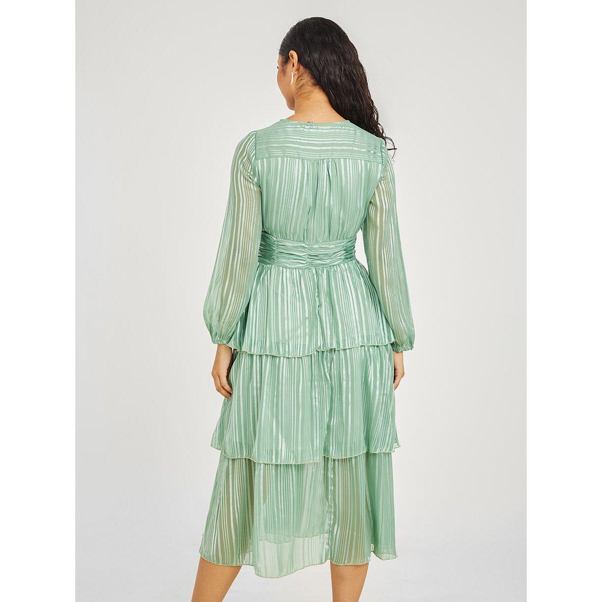 فستان ميدي باكمام طويلة من ستايلي-women-clothing-dresses-image-4