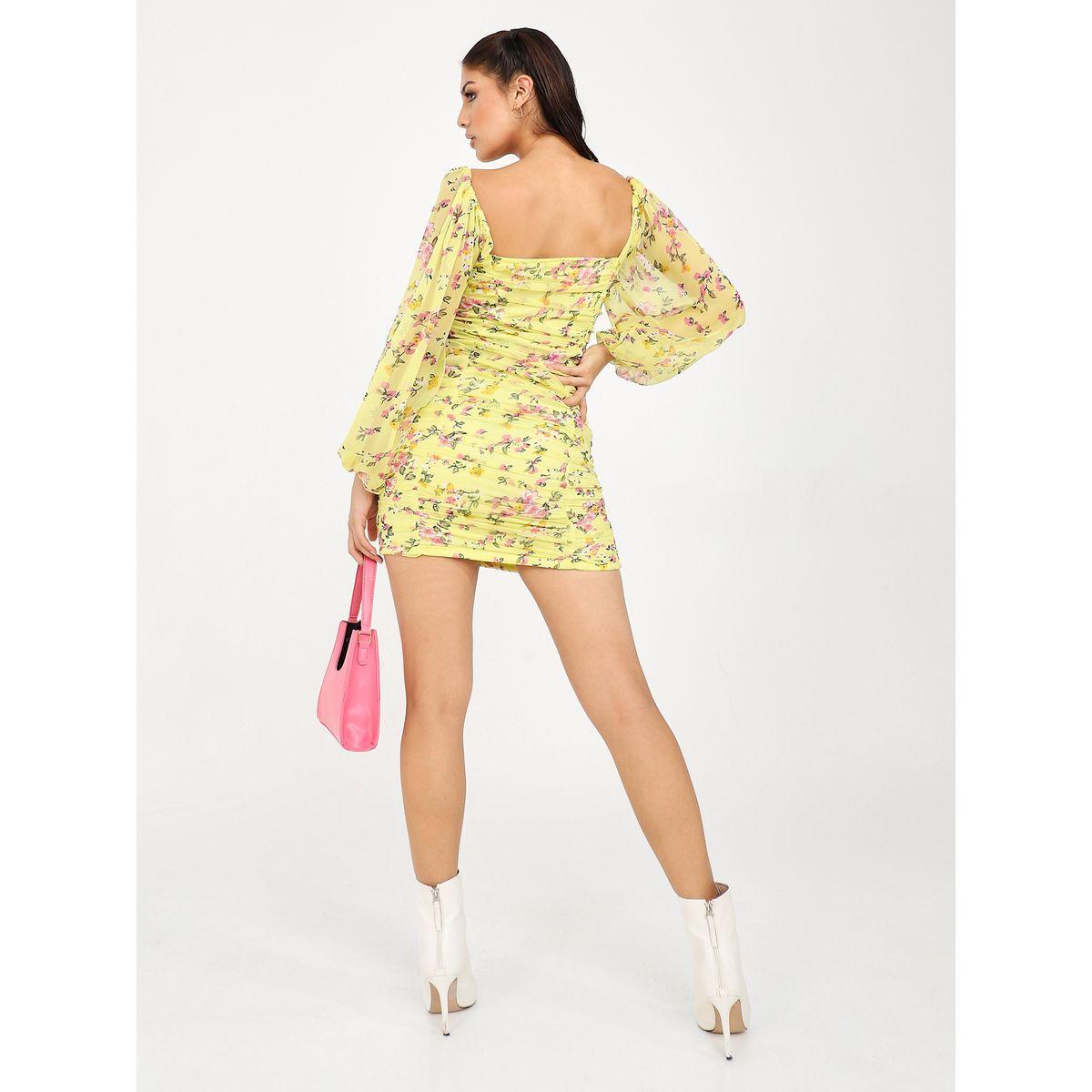 فستان قصير مطبع بزهور-women-clothing-dresses-image-4