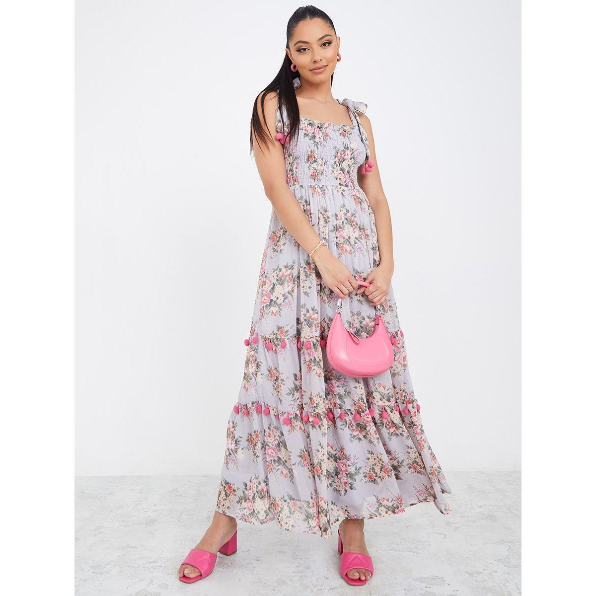 فستان طويل مطبع بزهور-women-clothing-dresses-image-1