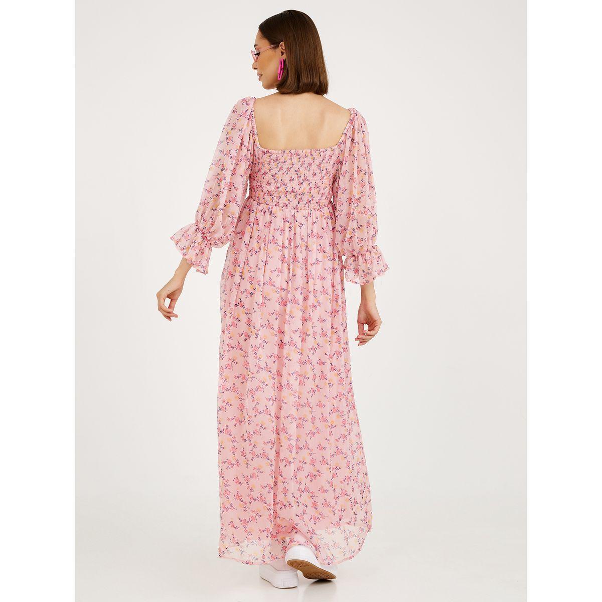 فستان طويل مطبع بزهور-women-clothing-dresses-image-4
