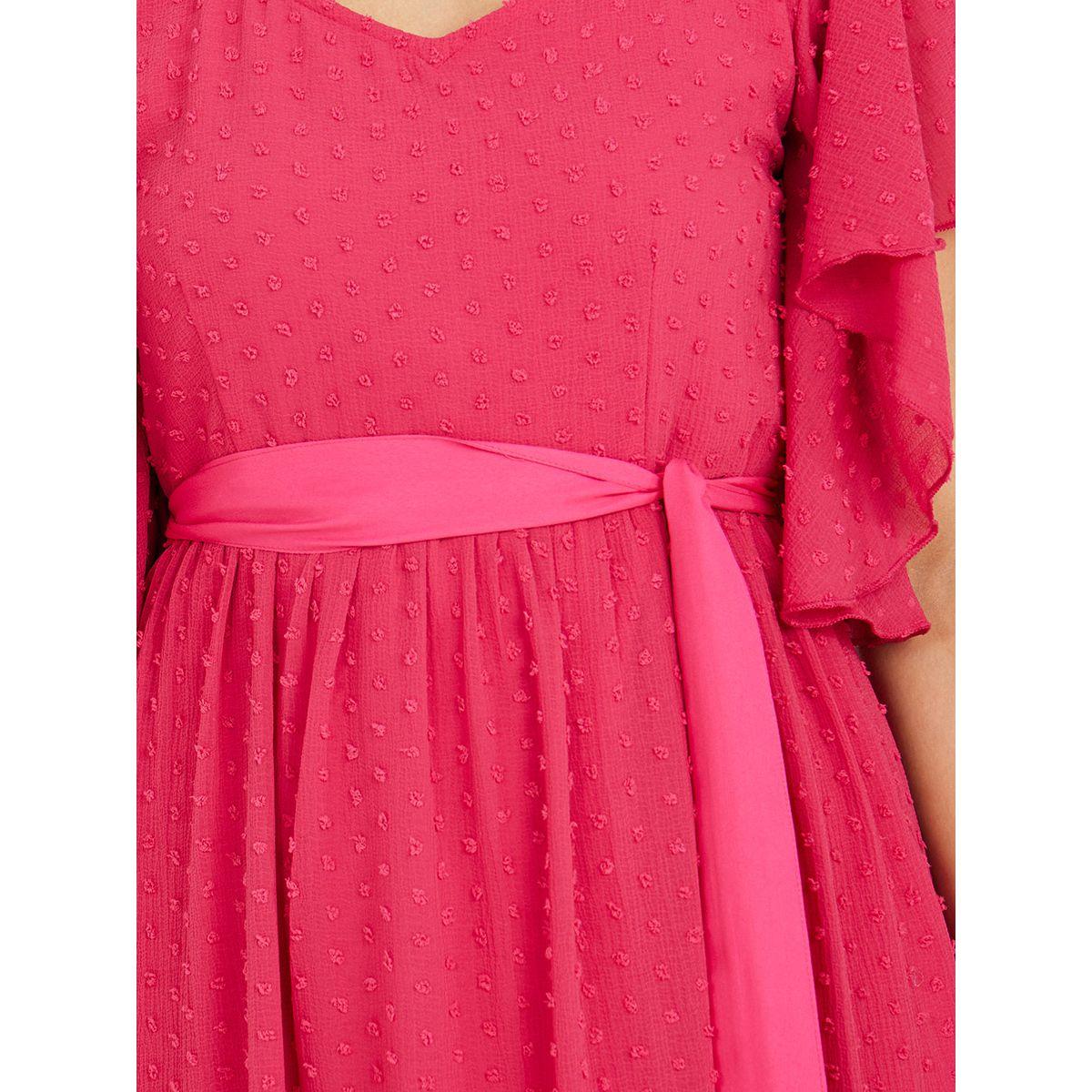 Styli Short Sleeves Dobby A-Line Midi Dress-women-clothing-dresses-image-3