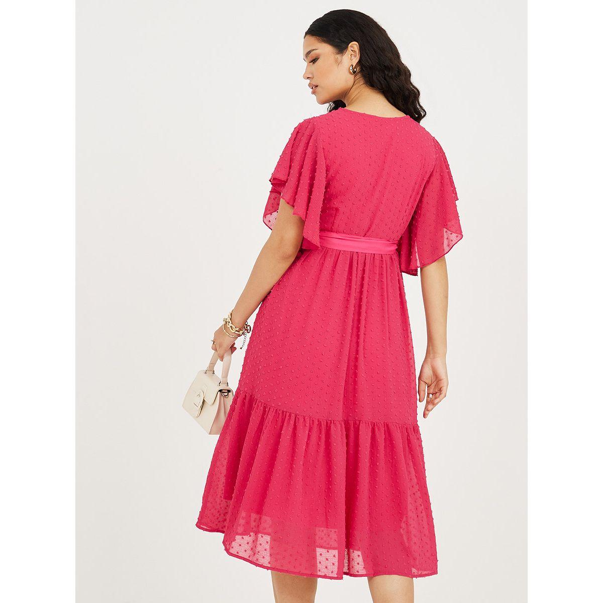 فستان ميدي باكمام قصيرة-women-clothing-dresses-image-4