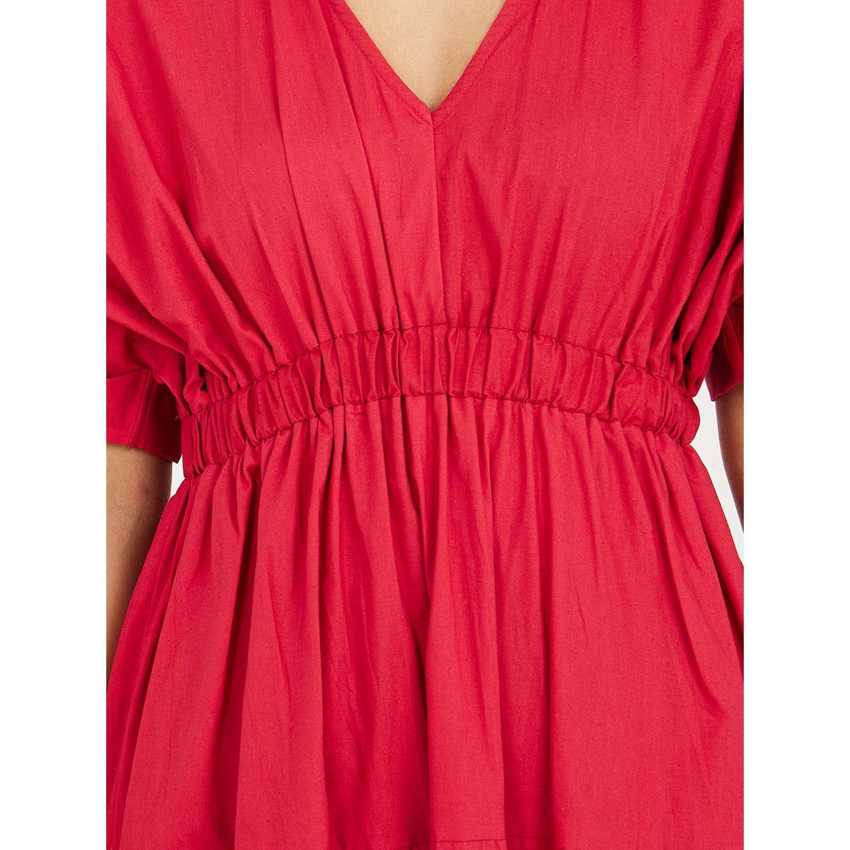 فستان طويل باكمام قصيرة-women-clothing-dresses-image-3