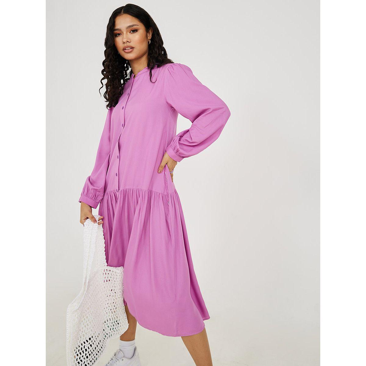 فستان ميدي باكمام طويلة-women-clothing-dresses-image-2