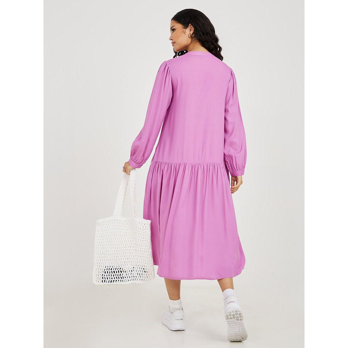 فستان ميدي باكمام طويلة-women-clothing-dresses-image-4