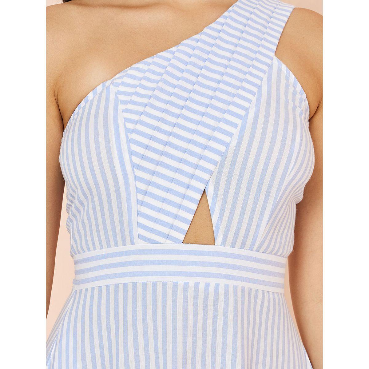 Styli One Shoulder Neck Asymmetric Hem Maxi Dress-women-clothing-dresses-image-3
