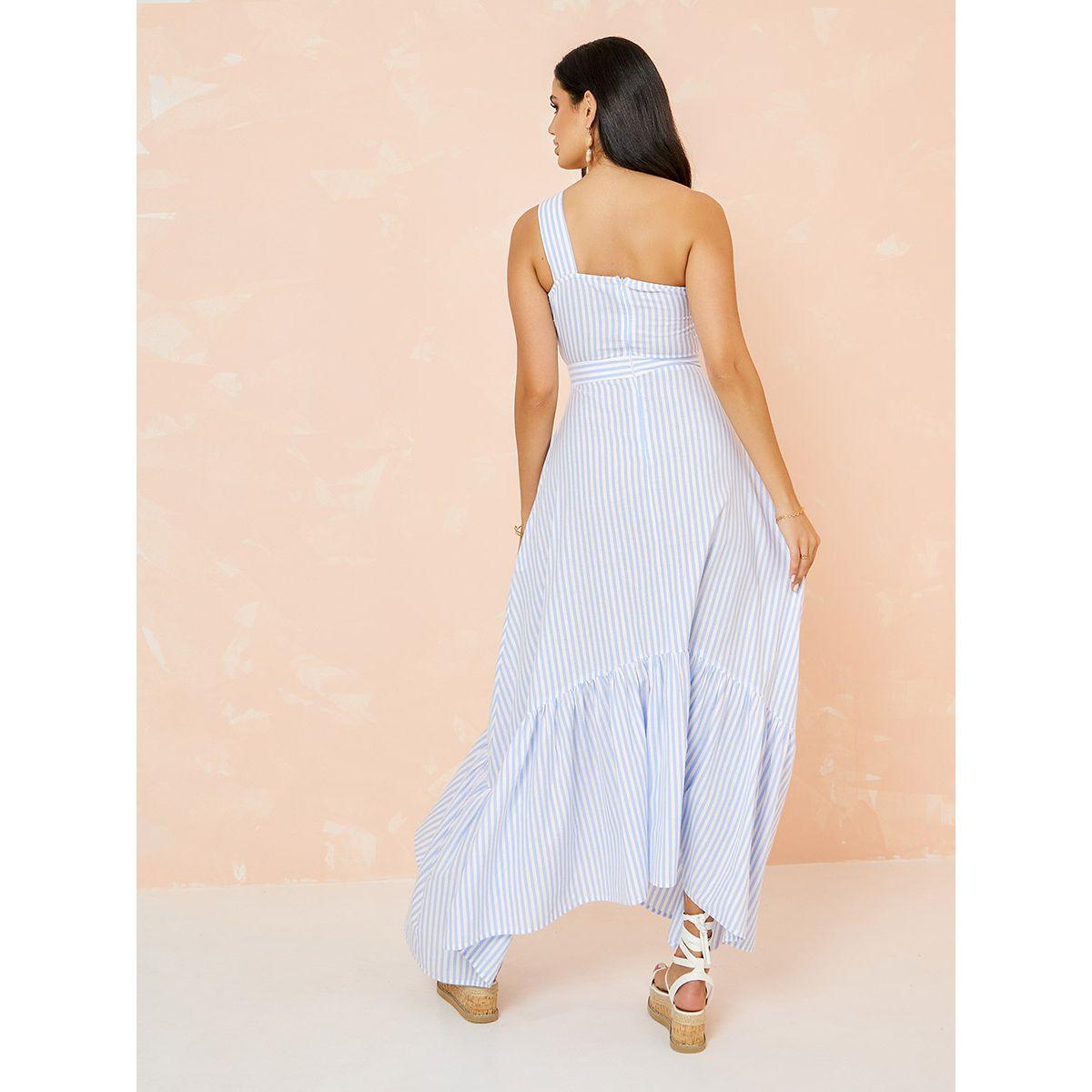 Styli One Shoulder Neck Asymmetric Hem Maxi Dress-women-clothing-dresses-image-4