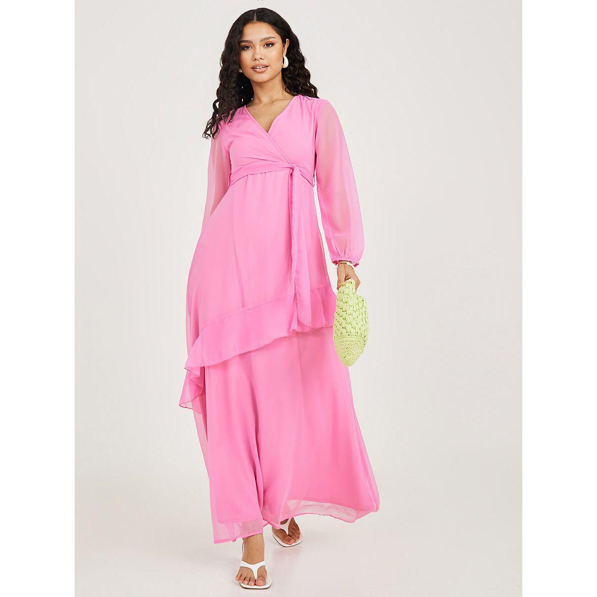 فستان طويل باكمام طويلة-women-clothing-dresses-image-1