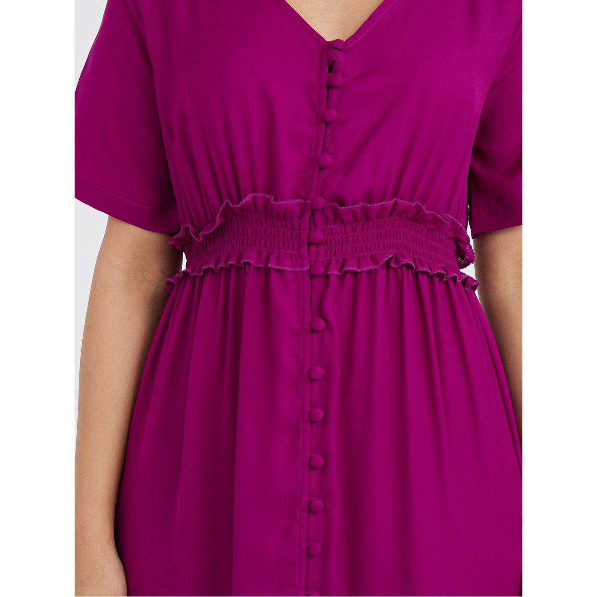 فستان ميدي باكمام قصيرة-women-clothing-dresses-image-3