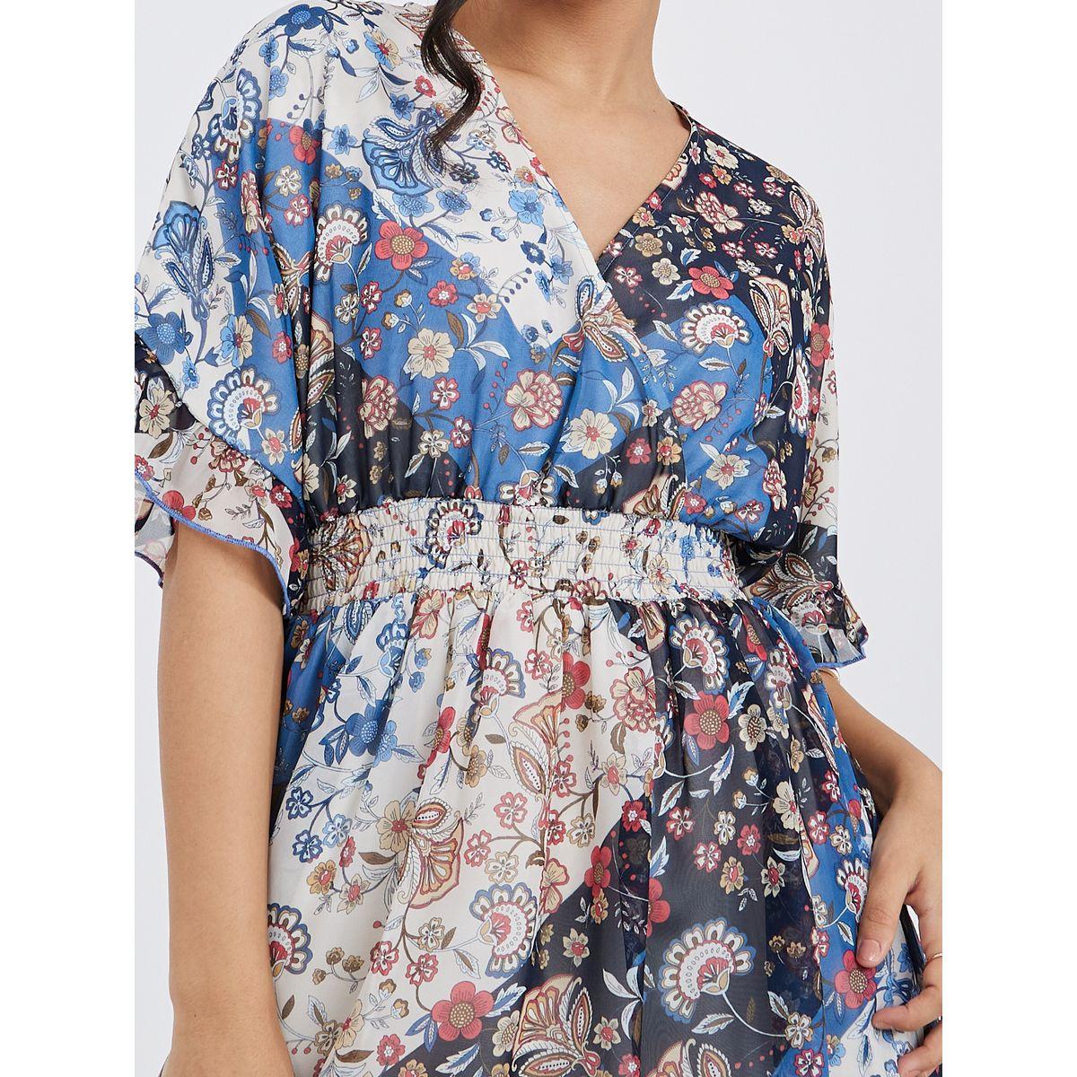فستان ميدي باكمام قصيرة-women-clothing-dresses-image-3