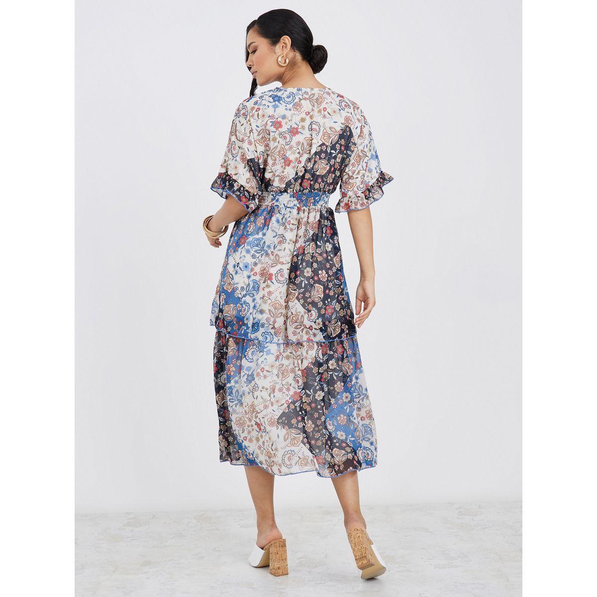 فستان ميدي باكمام قصيرة-women-clothing-dresses-image-4