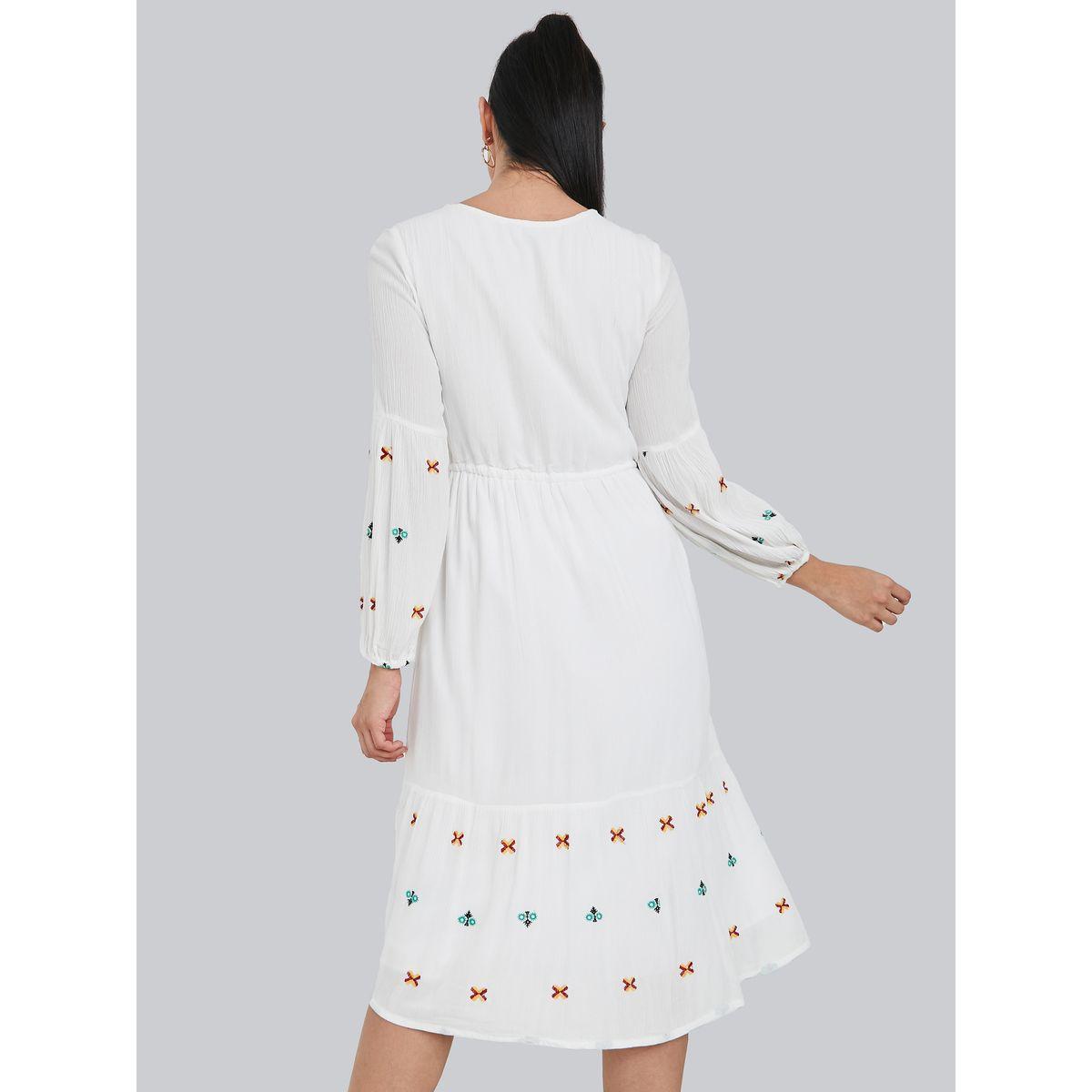 Styli Long Sleeves Embroidered Detail Tiered Midi Dress-women-clothing-dresses-image-4