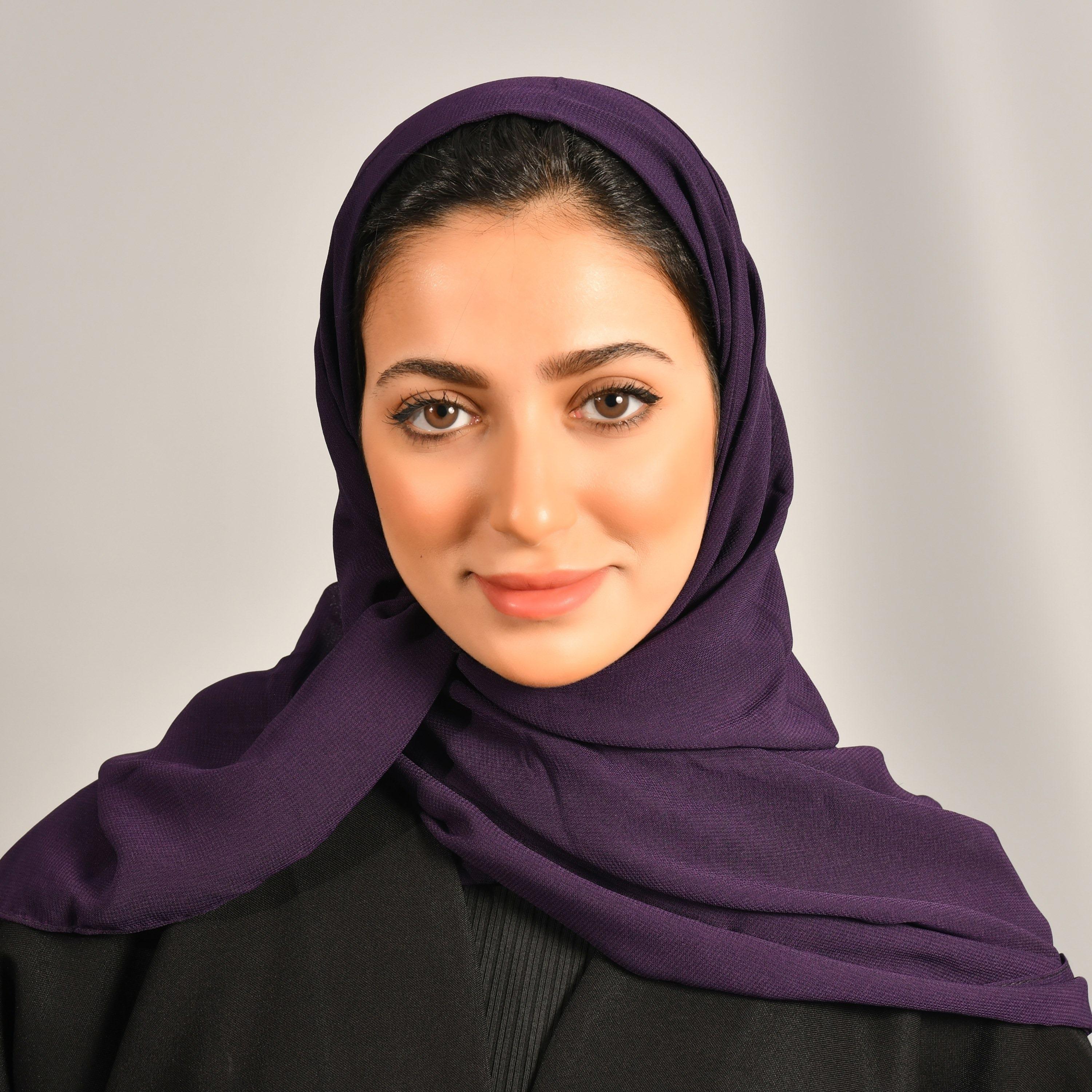 Hawraa Purple Plain Tradition Hijab-women-arabicclothing-headscarf-hijab-image-1