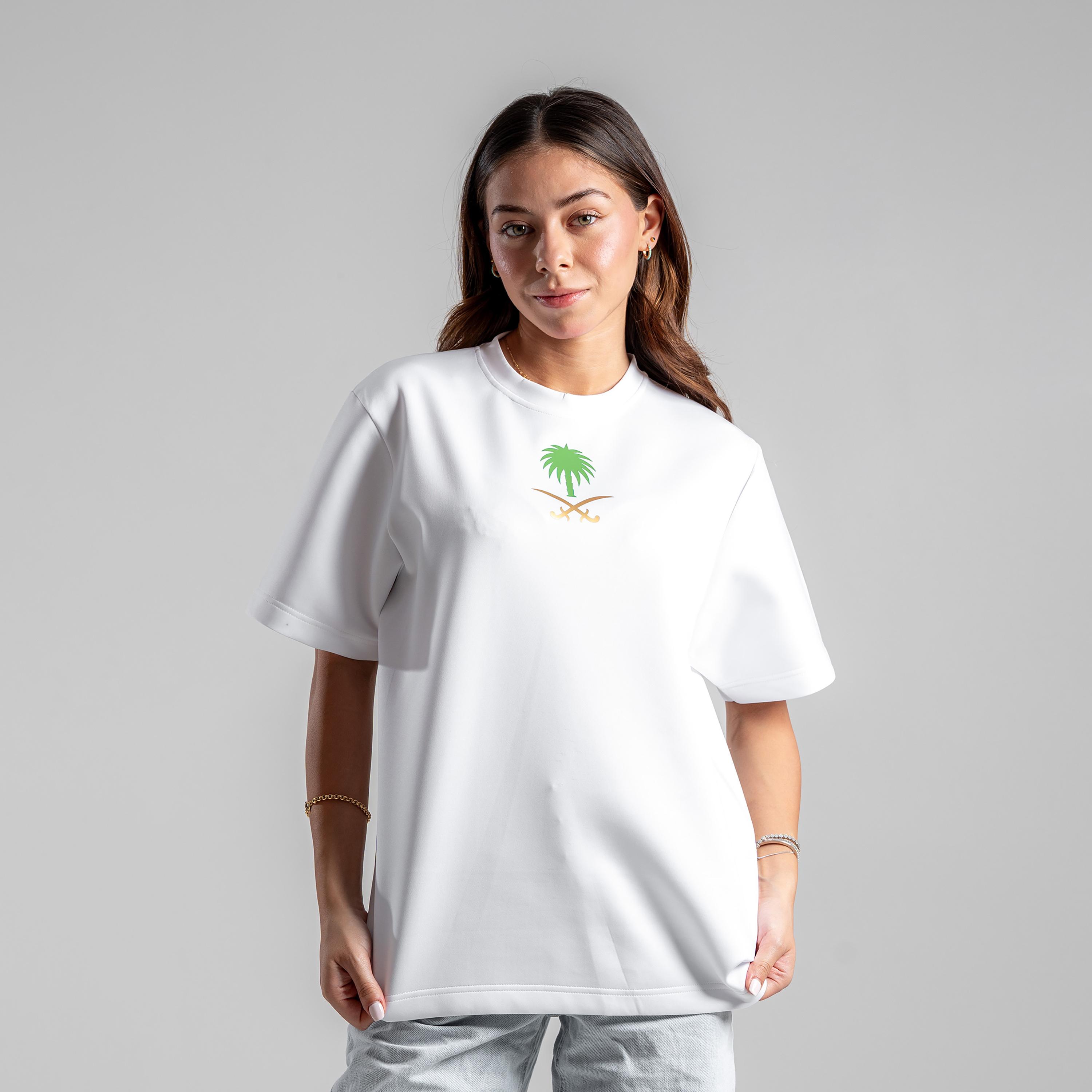 sanefn Camel Palm Cityscape Crew Neck Short Sleeves Women's National Day T-Shirt-women-clothing-tshirts-image-2