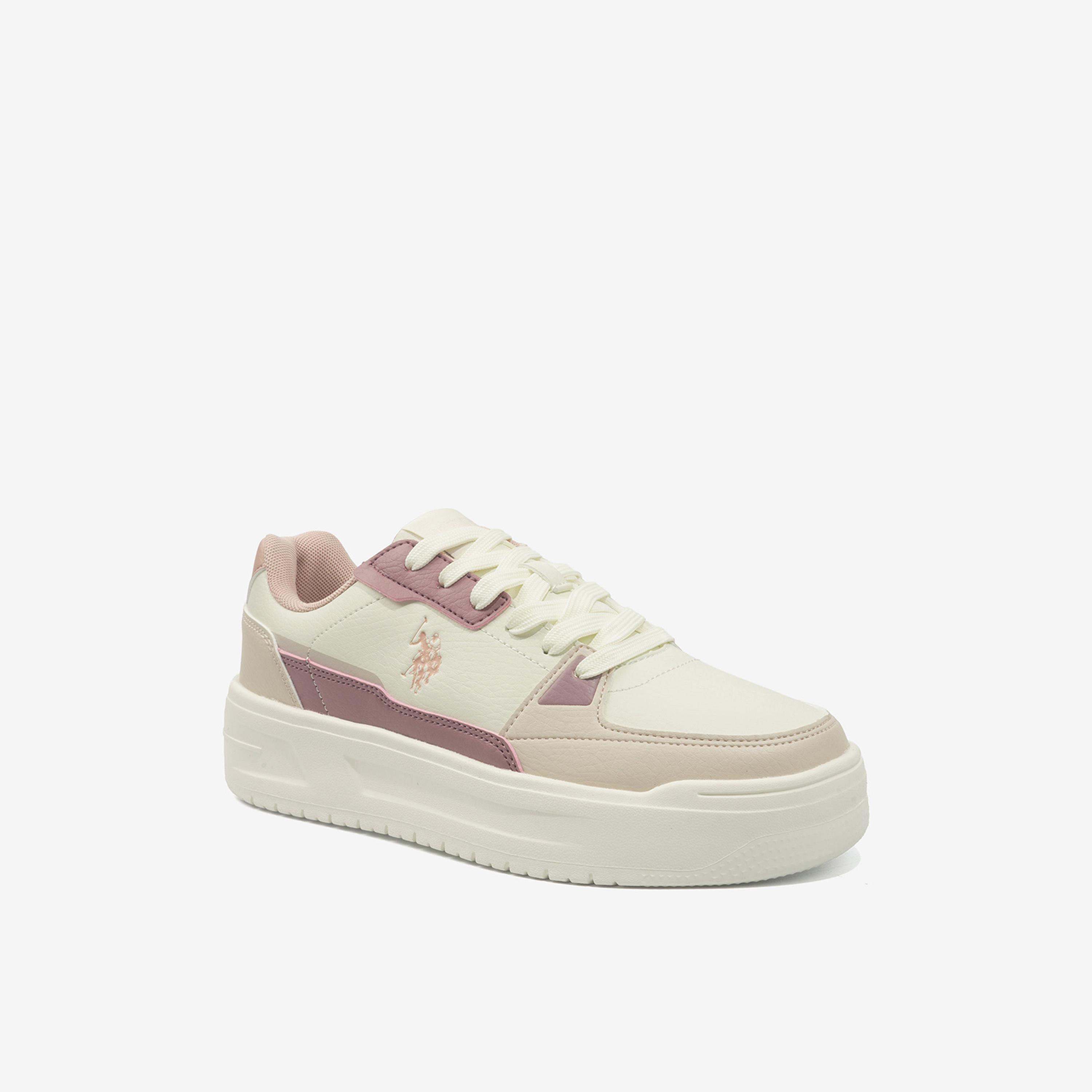 Us Polo Women's Lace-Up Polsi Low-Ankle Flat Sneakers | 6FPOLSIWMNOD-women-shoes-sneakers-image-1
