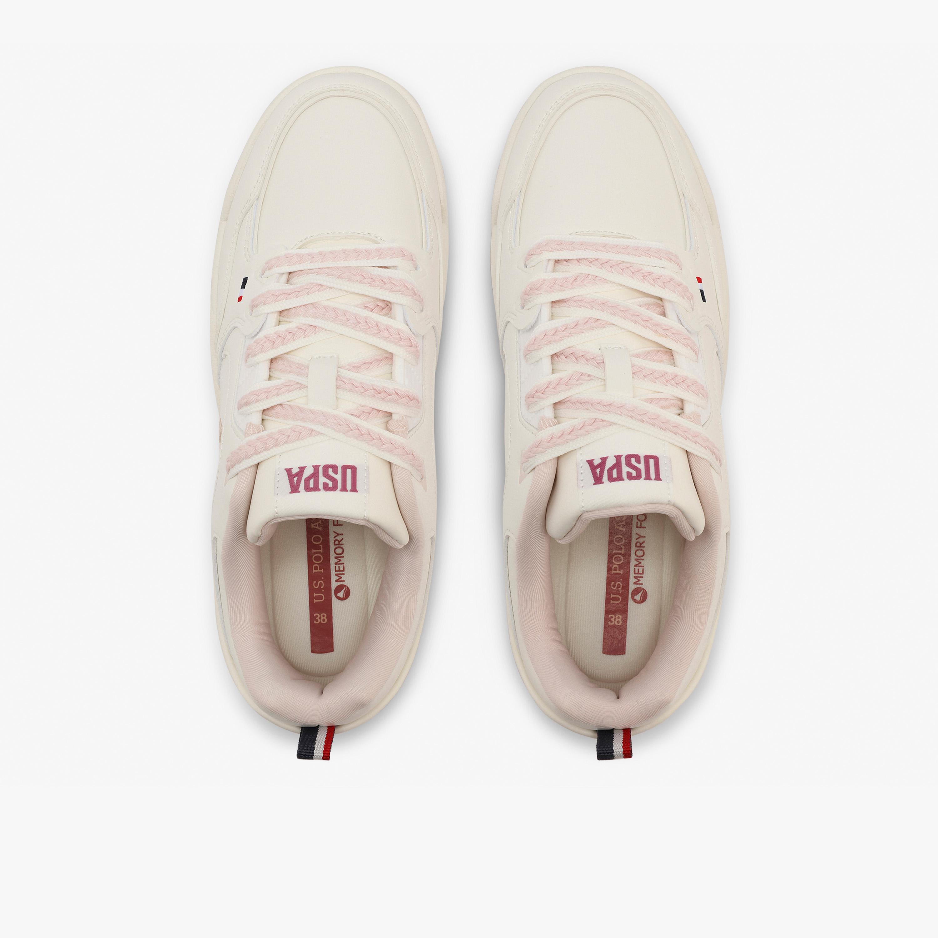 Us Polo Women's Lace-Up Zelda GLB 6FX Low-Ankle Sneakers | 6M-ZELDA-GLB-6FX-WOMEN-women-shoes-sneakers-image-4