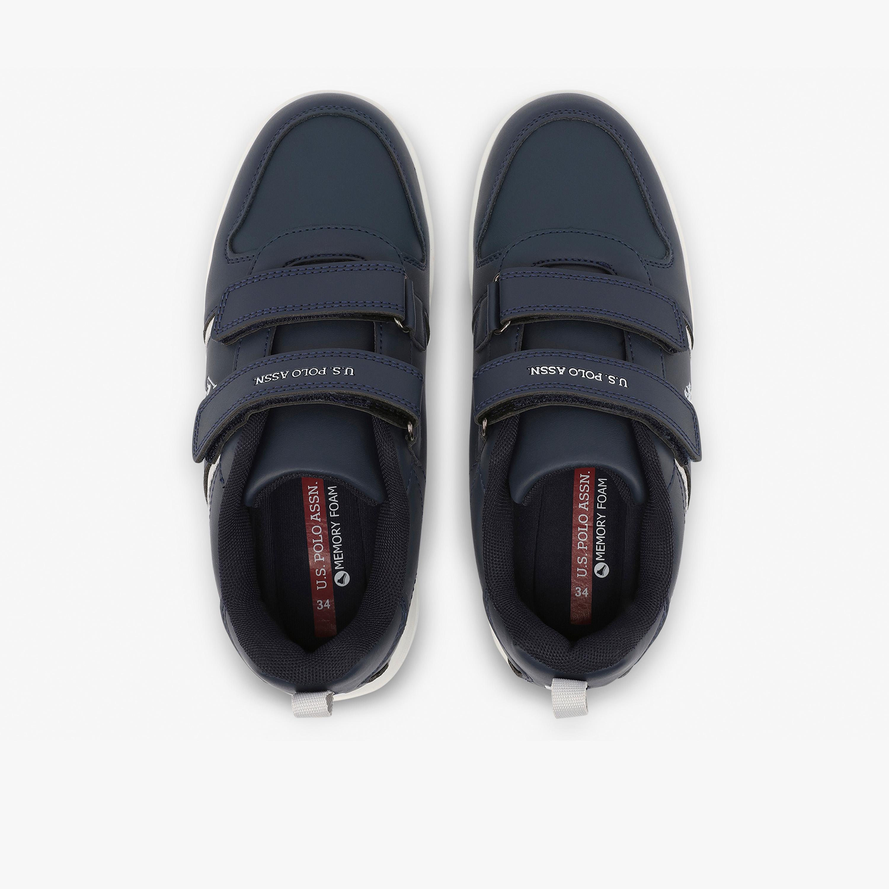 U.S. Polo Assn Boy's Hook & Loop Kena Sneakers | 6P-KENA-JR-GLB-6FX-BOY-OD-boys-shoes-sneakers-image-4
