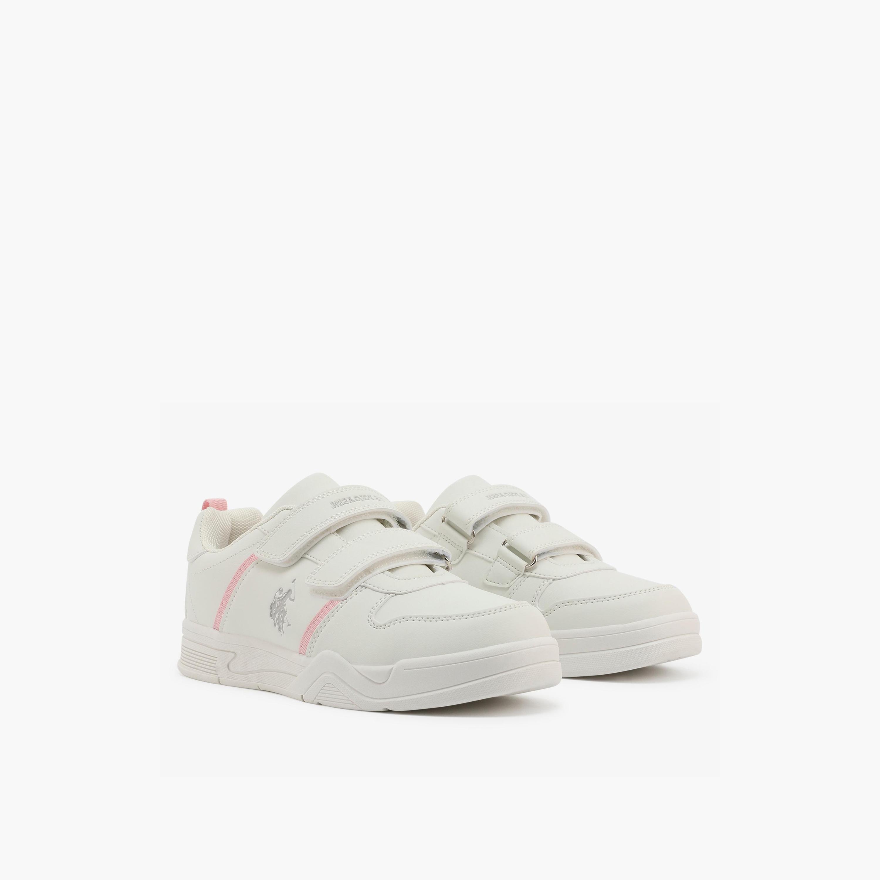 U.S. Polo Assn Girl's Hook & Loop Kena Sneakers | 6P-KENA-JR-GLB-6FX-GIRL-OD-girls-shoes-sneakers-image-1