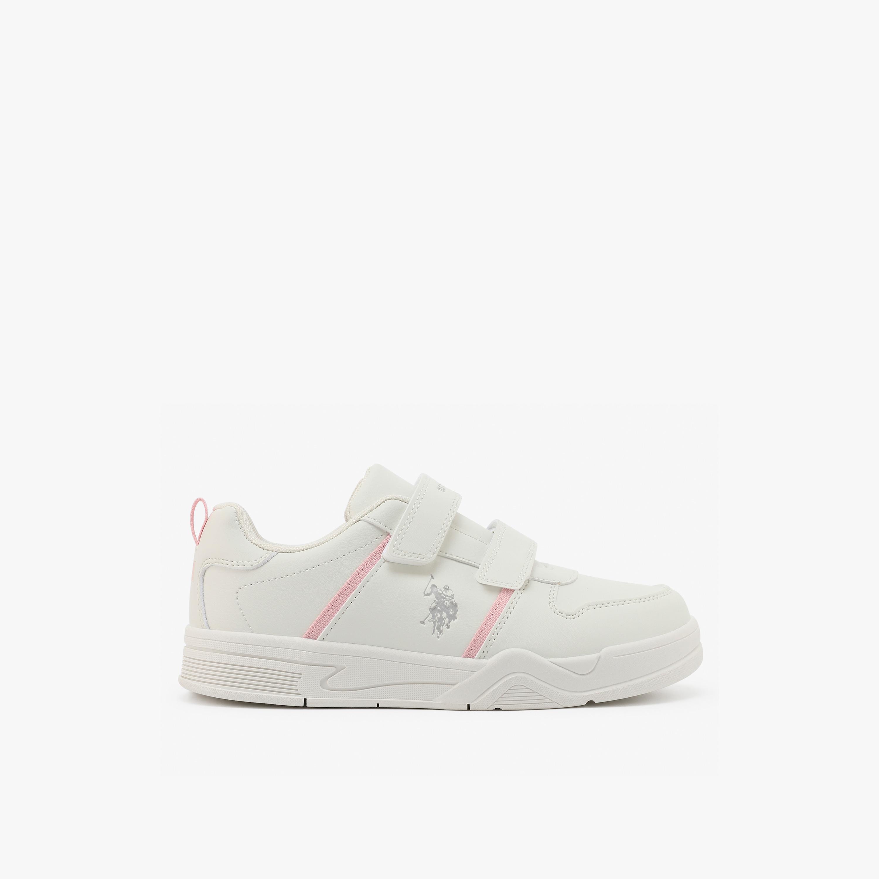 U.S. Polo Assn Girl's Hook & Loop Kena Sneakers | 6P-KENA-JR-GLB-6FX-GIRL-OD-girls-shoes-sneakers-image-3