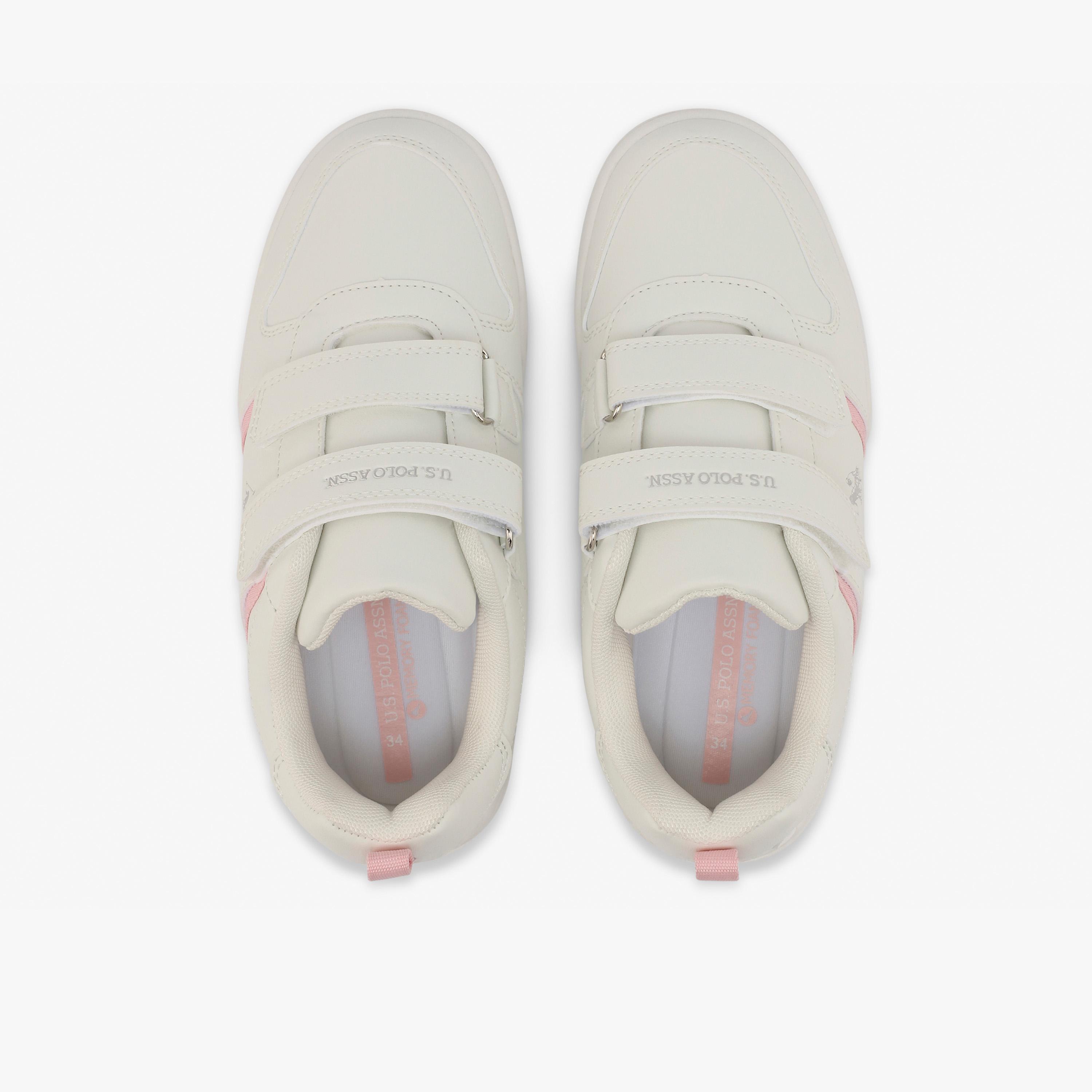 U.S. Polo Assn Girl's Hook & Loop Kena Sneakers | 6P-KENA-JR-GLB-6FX-GIRL-OD-girls-shoes-sneakers-image-4