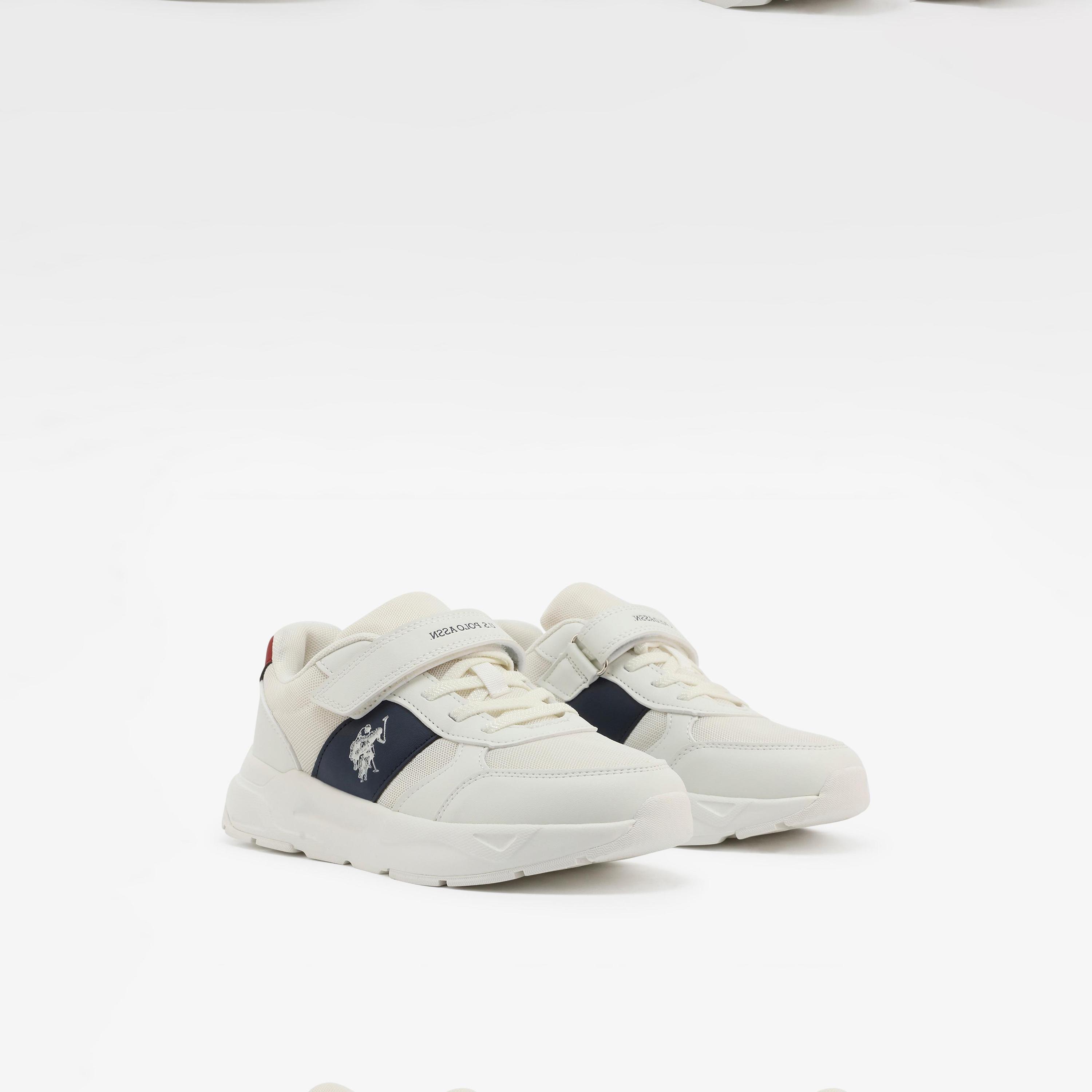 U.S. Polo Assn Boy's Hook & Loop Lorena Sneakers | 6P-LORENA-JR-GLB-6FX-BOY-OD-boys-shoes-sneakers-image-1