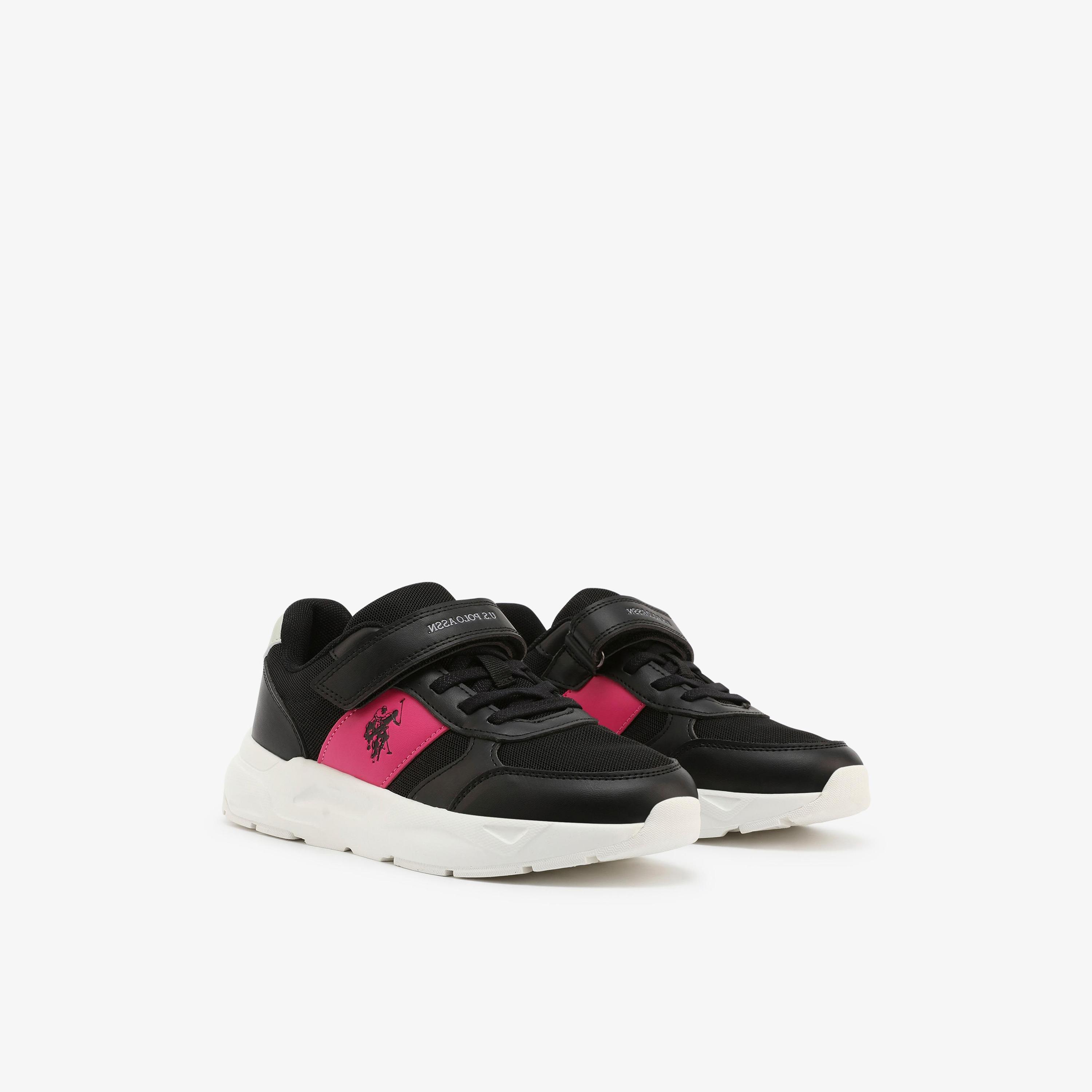 U.S. Polo Assn Girl's Hook & Loop Lorena Sneakers | 6P-LORENA-JR-GLB-6FX-GIRL-OD-girls-shoes-sneakers-image-1