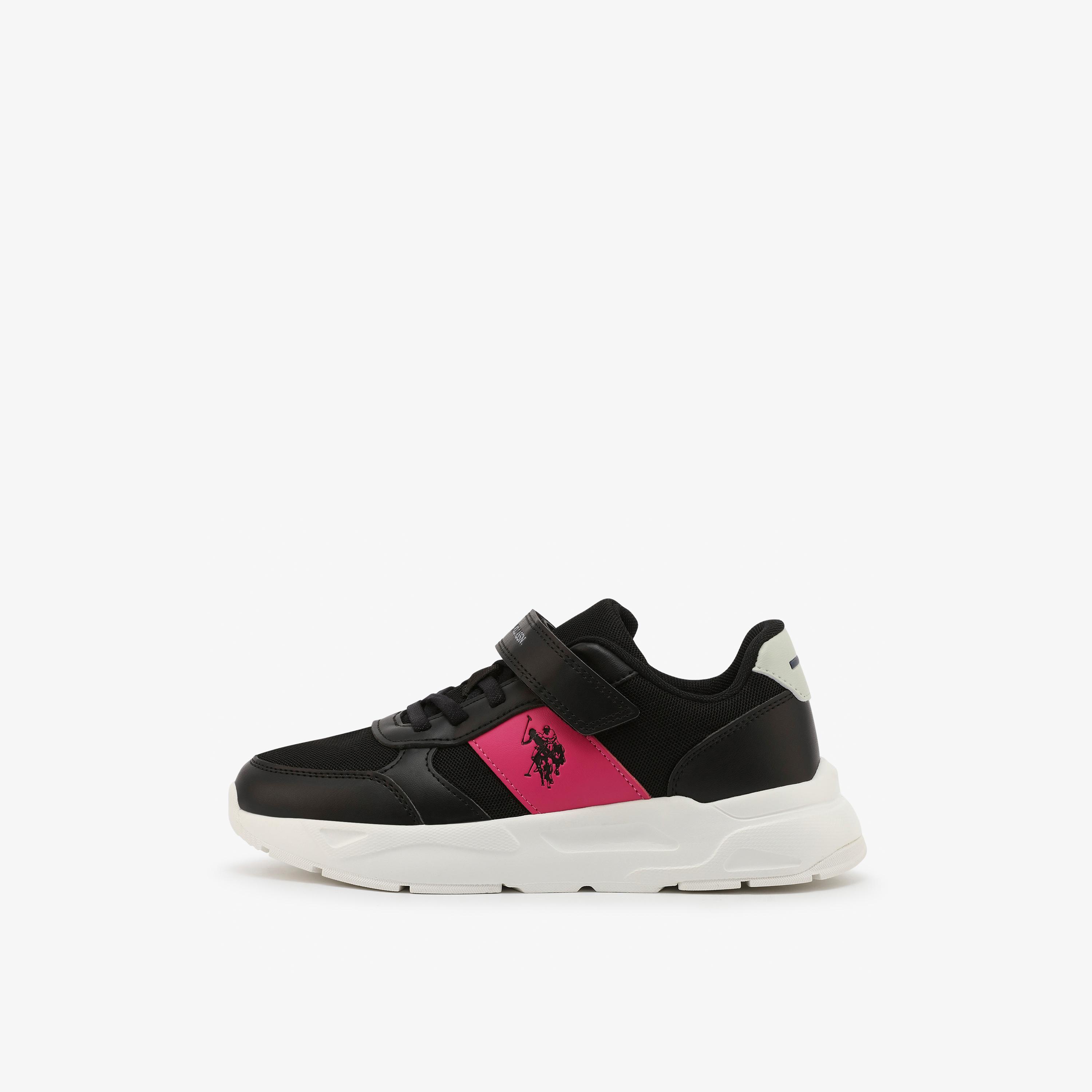 U.S. Polo Assn Girl's Hook & Loop Lorena Sneakers | 6P-LORENA-JR-GLB-6FX-GIRL-OD-girls-shoes-sneakers-image-2