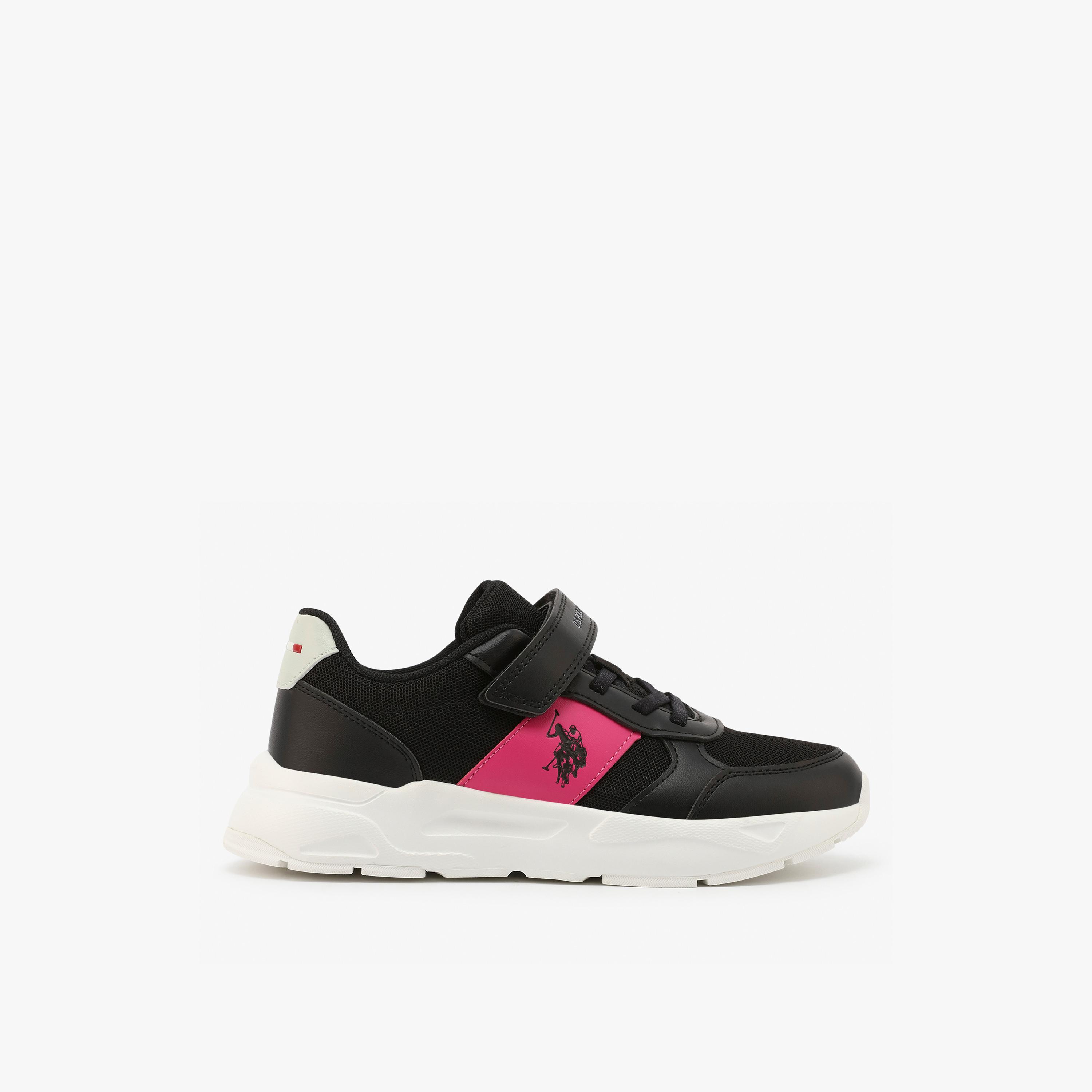 U.S. Polo Assn Girl's Hook & Loop Lorena Sneakers | 6P-LORENA-JR-GLB-6FX-GIRL-OD-girls-shoes-sneakers-image-3