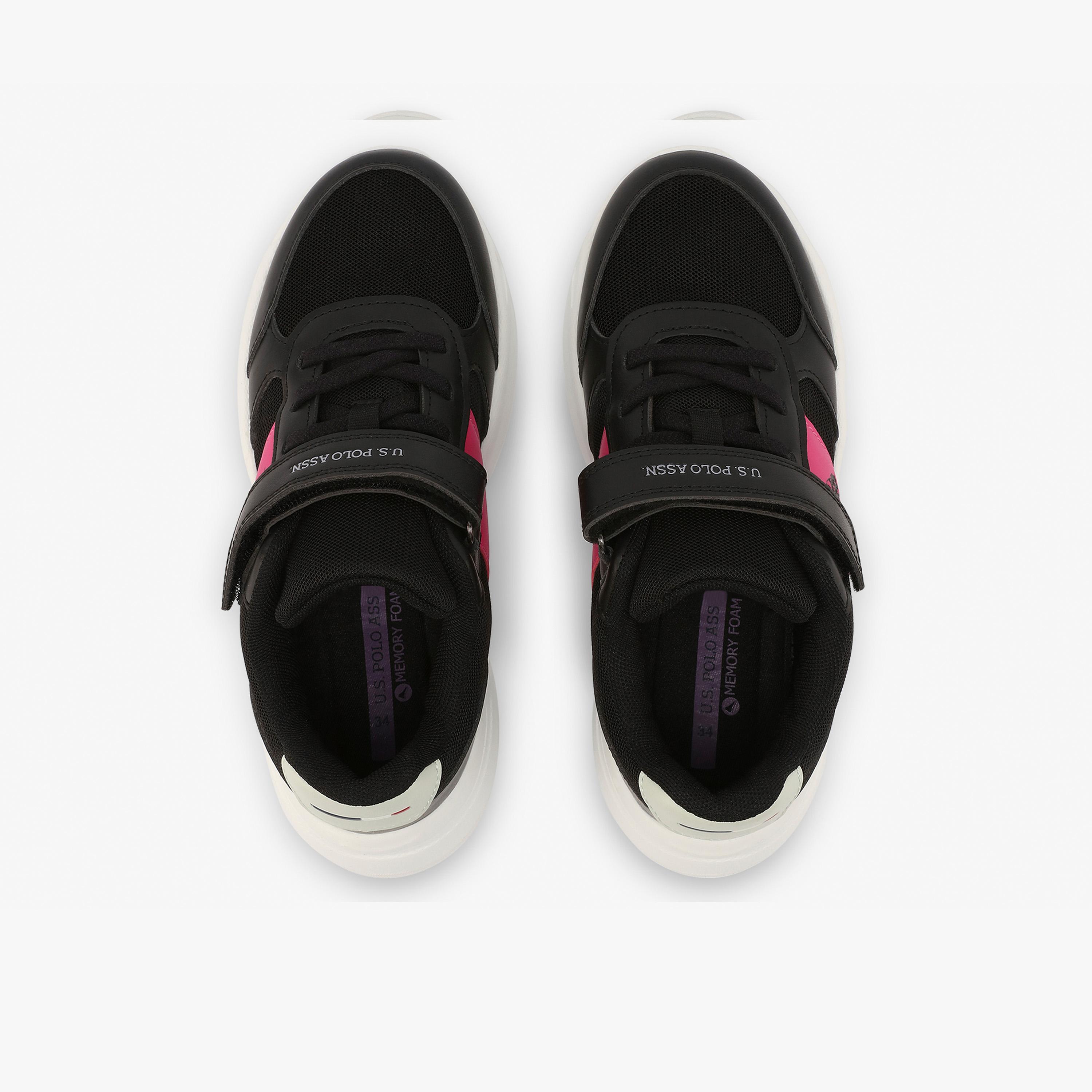 U.S. Polo Assn Girl's Hook & Loop Lorena Sneakers | 6P-LORENA-JR-GLB-6FX-GIRL-OD-girls-shoes-sneakers-image-4