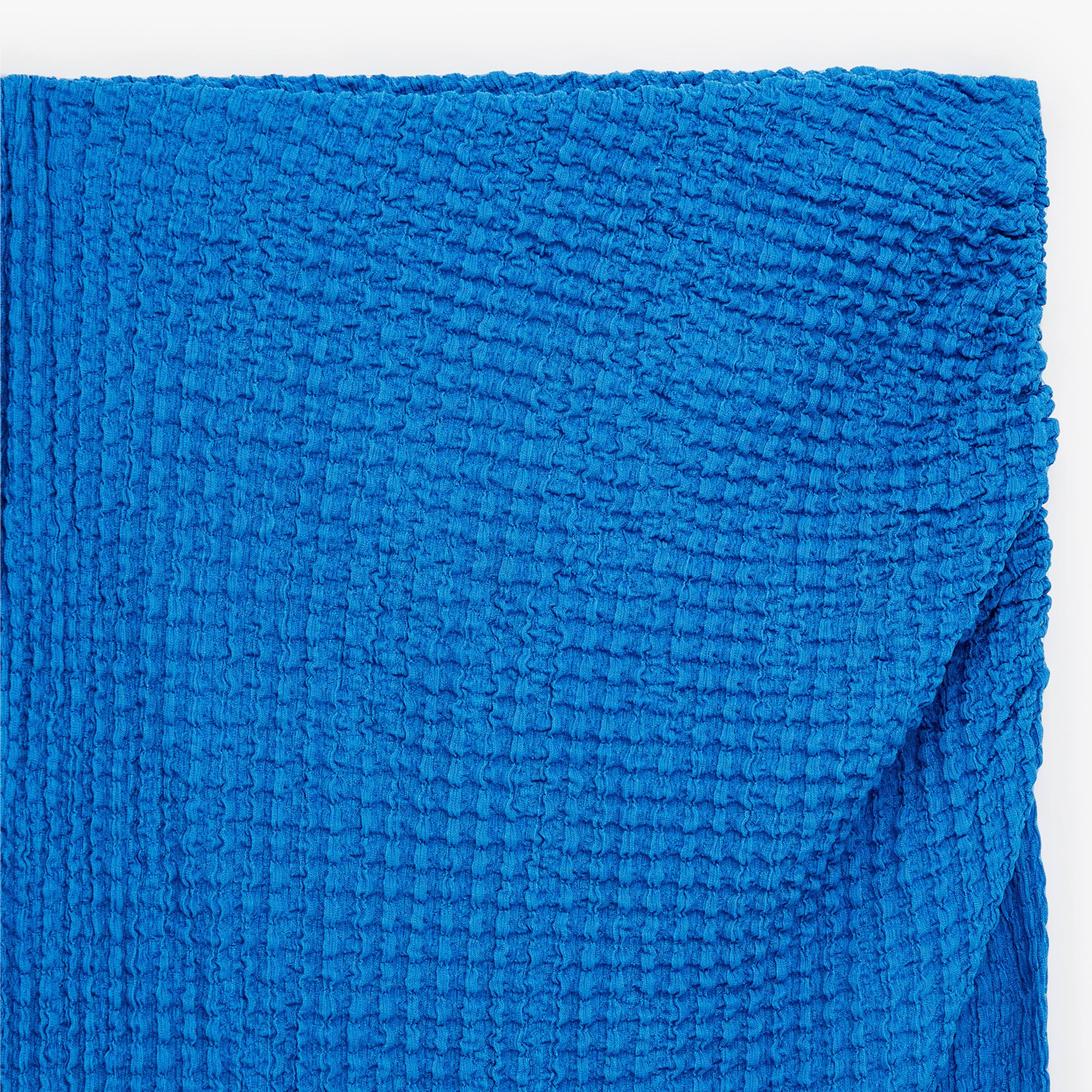 KOTON Blue Textured Straight Women's Maxi Skirt-women-clothing-bottoms-skirts-image-5