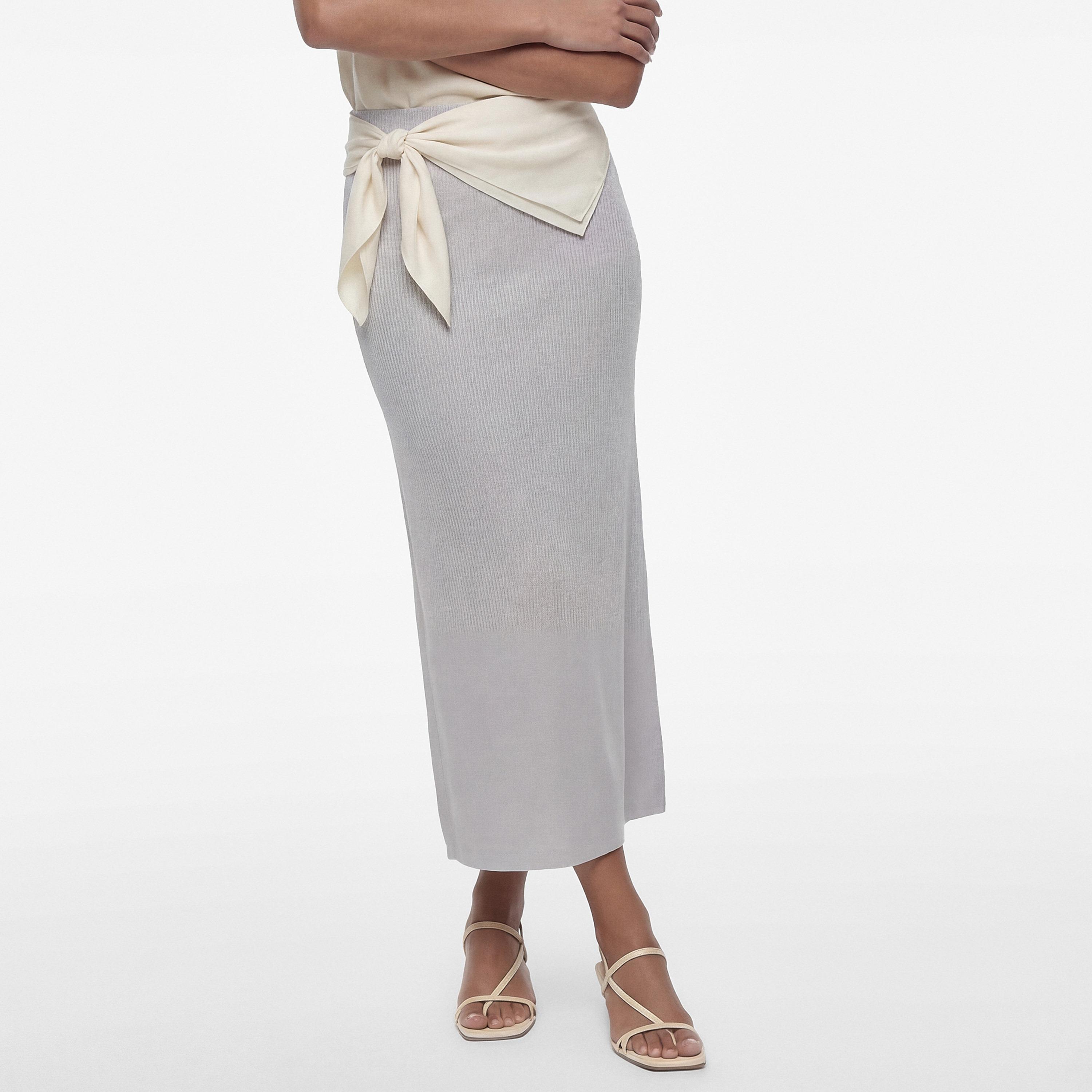 KOTON Textured Pencil Women's Maxi Skirt-women-clothing-bottoms-skirts-image-1