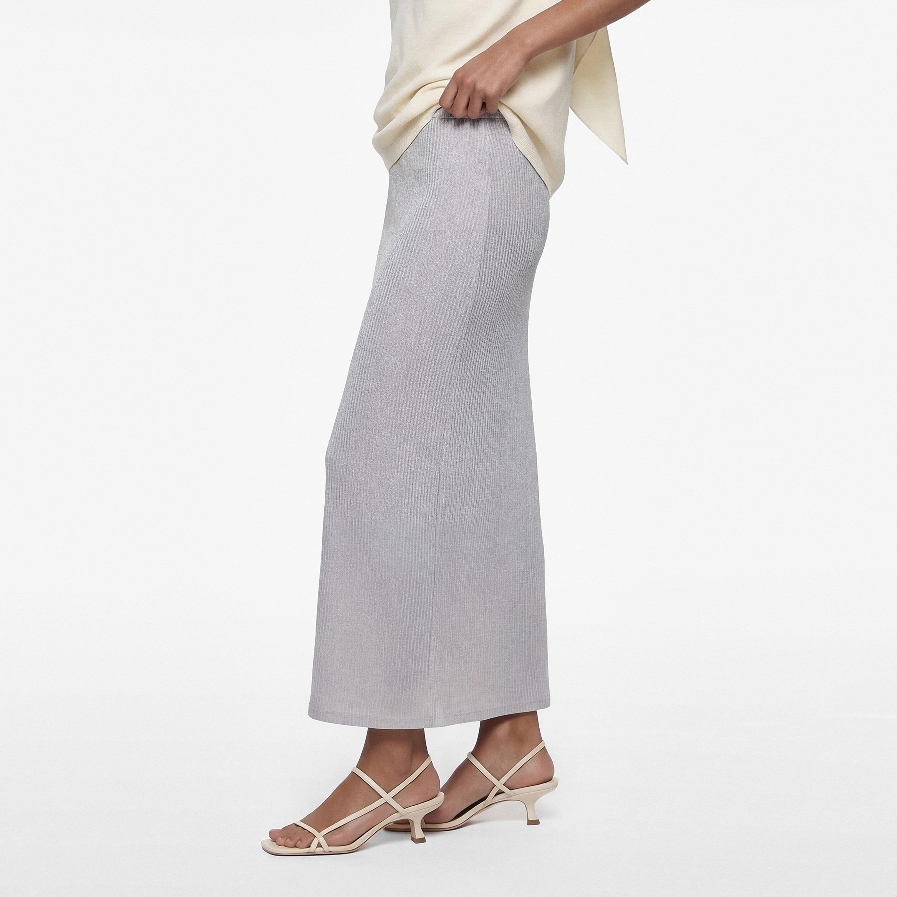 KOTON Textured Pencil Women's Maxi Skirt-women-clothing-bottoms-skirts-image-3