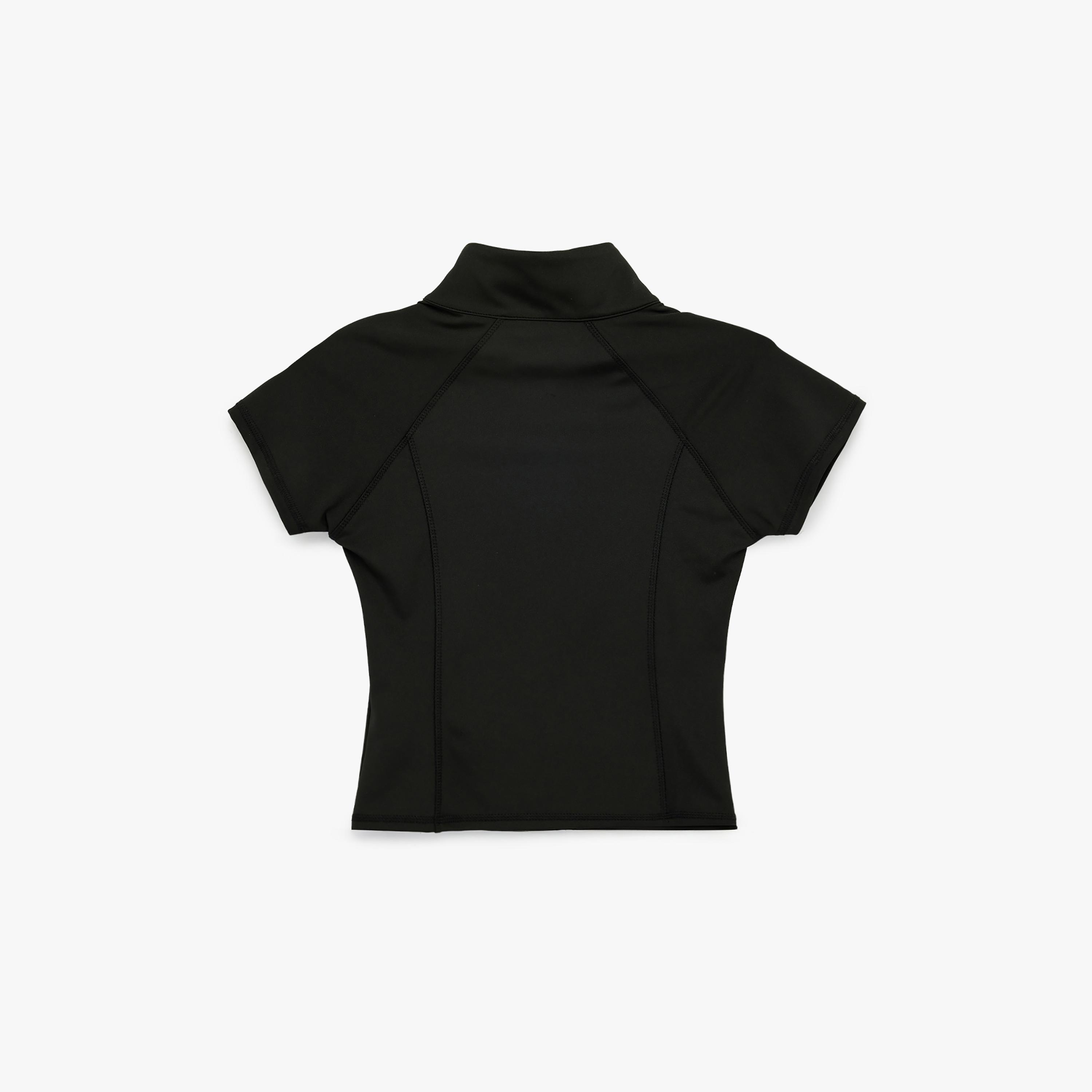 KOTON Black High Neck Raglan Sleeves Women's Sports T-Shirt-sports-women-clothing-tshirtsandvests-image-4