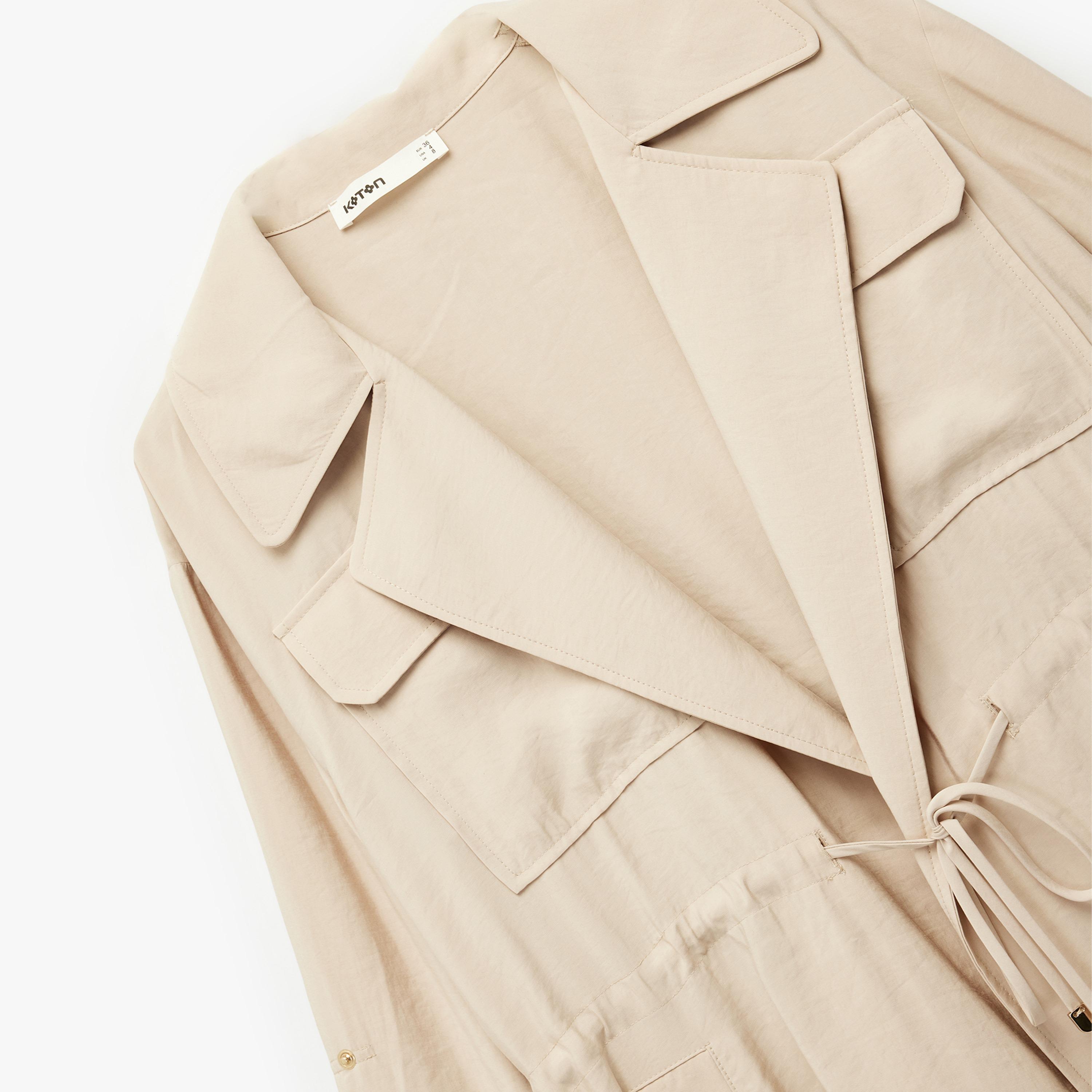 KOTON Lapel Collar Women's Jacket-women-winterwear-coatsandjackets-jackets-image-5
