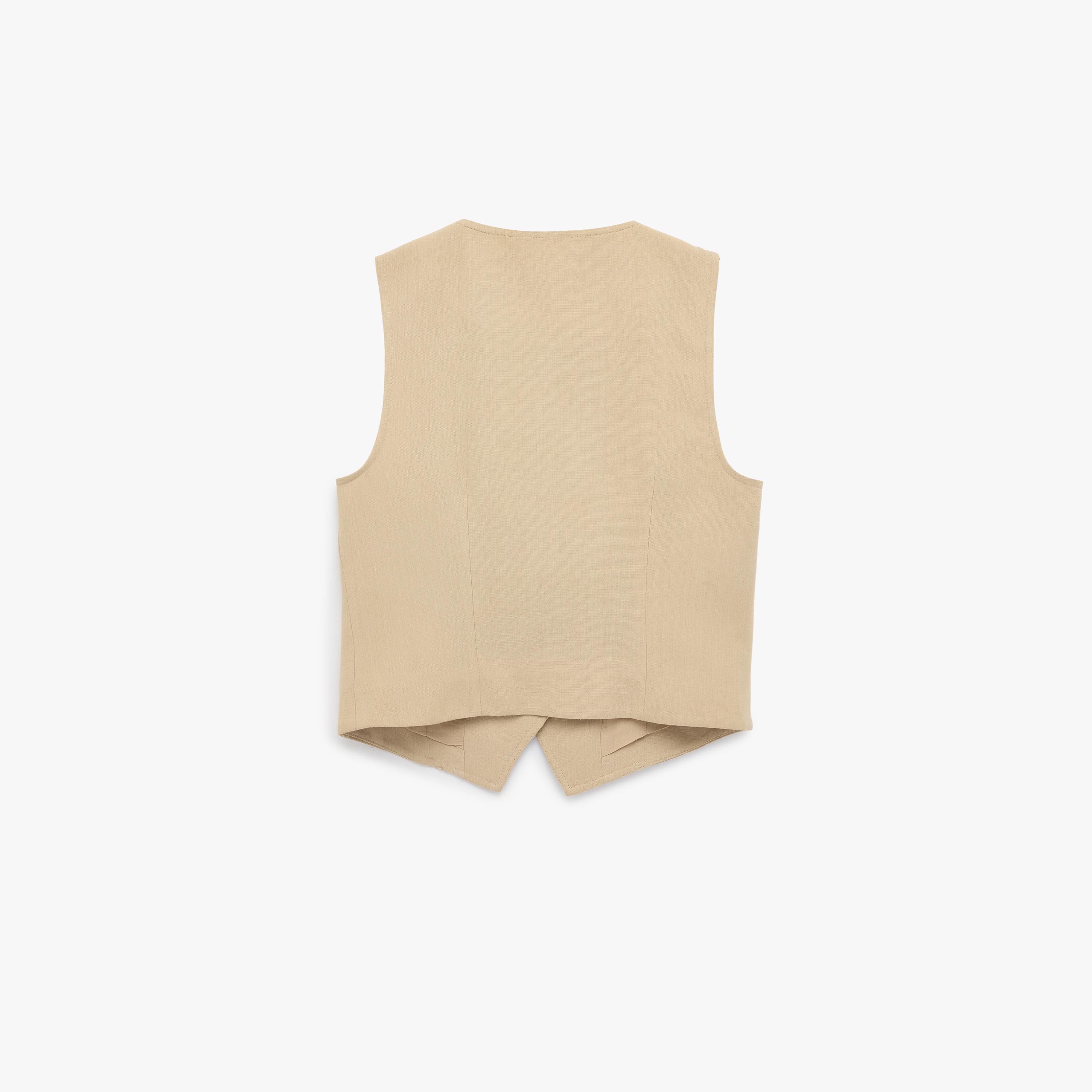 KOTON Brown Women's Waistcoat-women-winterwear-coatsandjackets-waistcoats-image-4