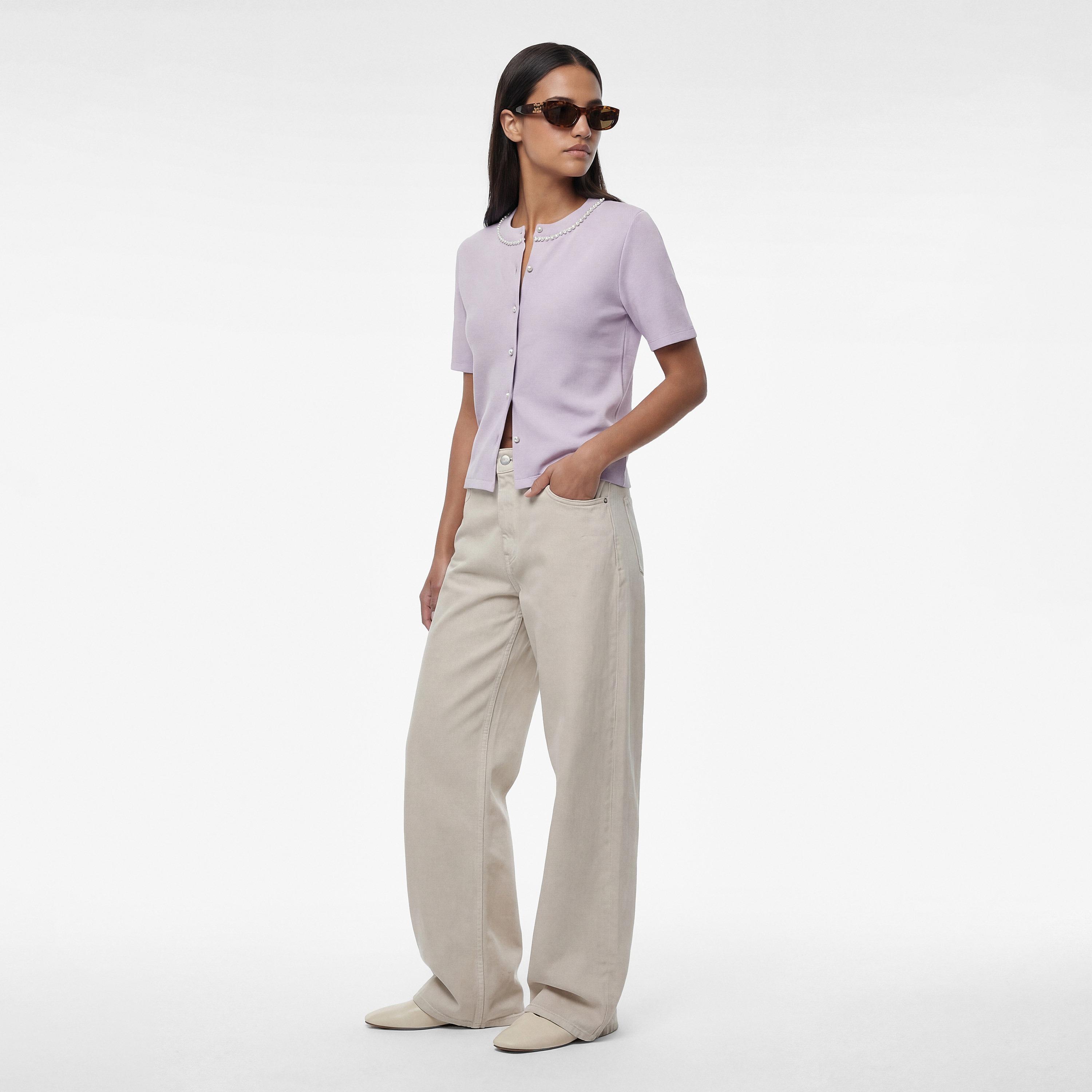 KOTON Lavender Pearl Detailed Women's Top-women-clothing-shirtsandblouses-blouses-image-3