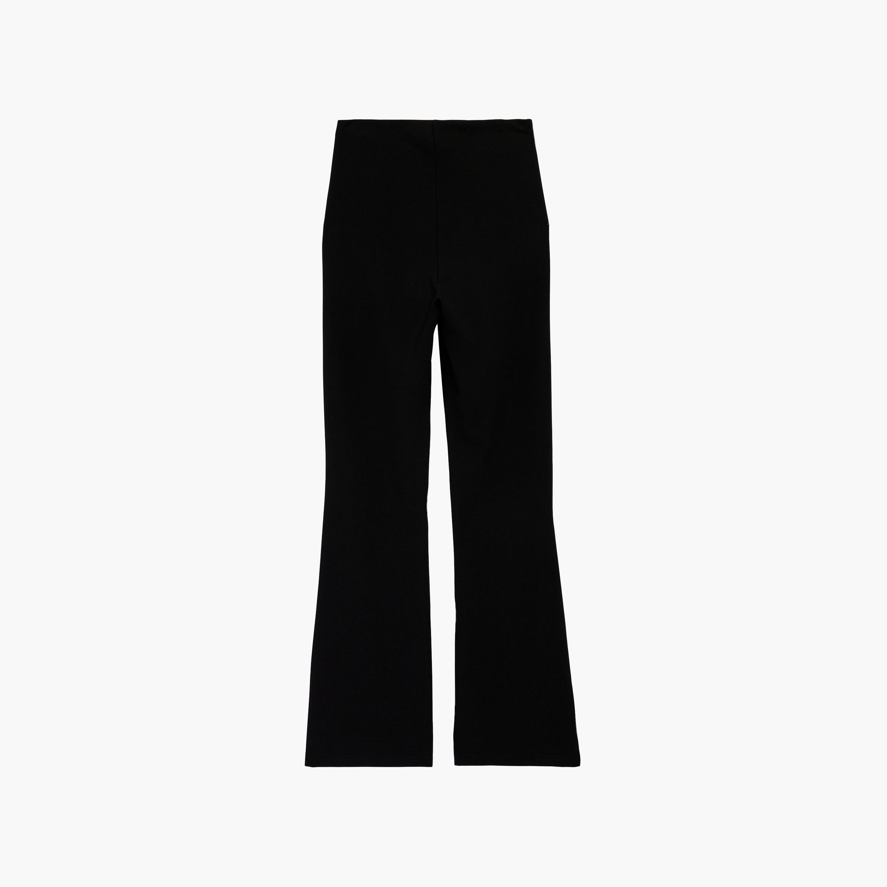 KOTON Black Plain Flared Women's Trousers-women-clothing-bottoms-trousers-image-7