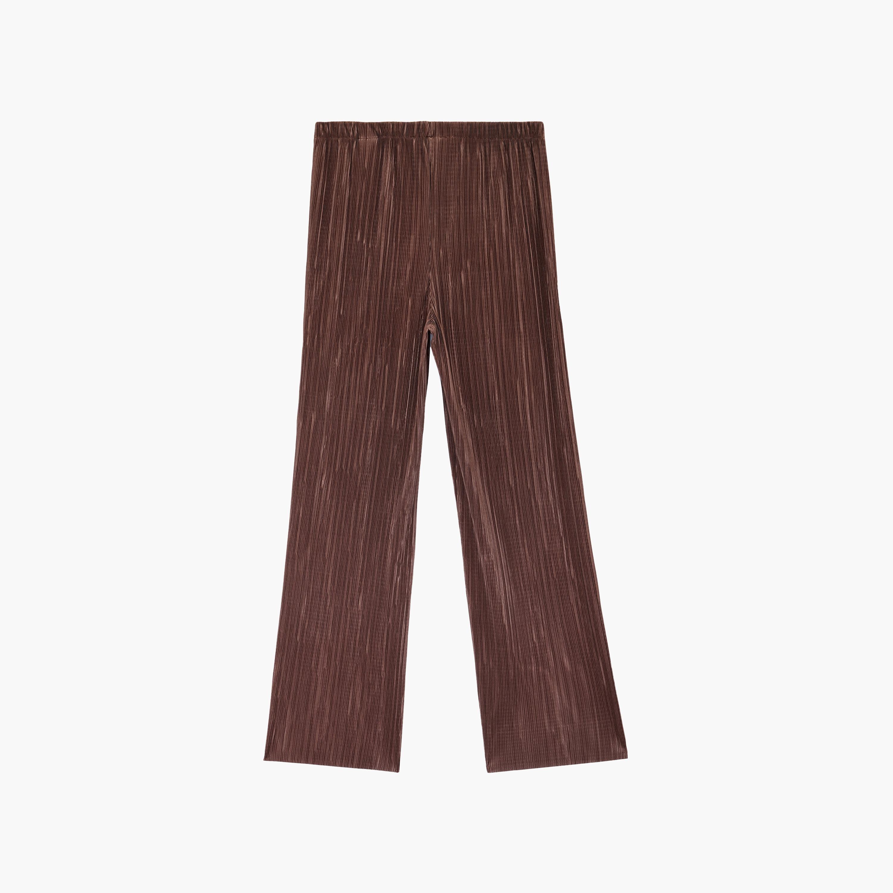 KOTON Pleated Elasticated Waist Wide Leg Women's Trousers-women-clothing-bottoms-trousers-image-7